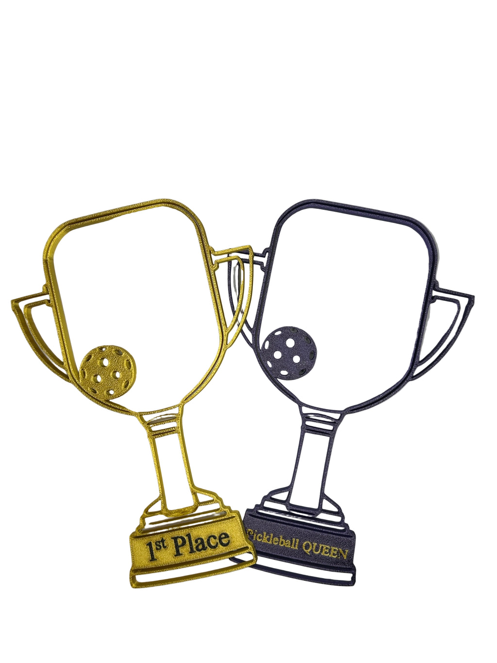 Pickleball Award - 8-3/4" Pickleball Trophy - Customized
