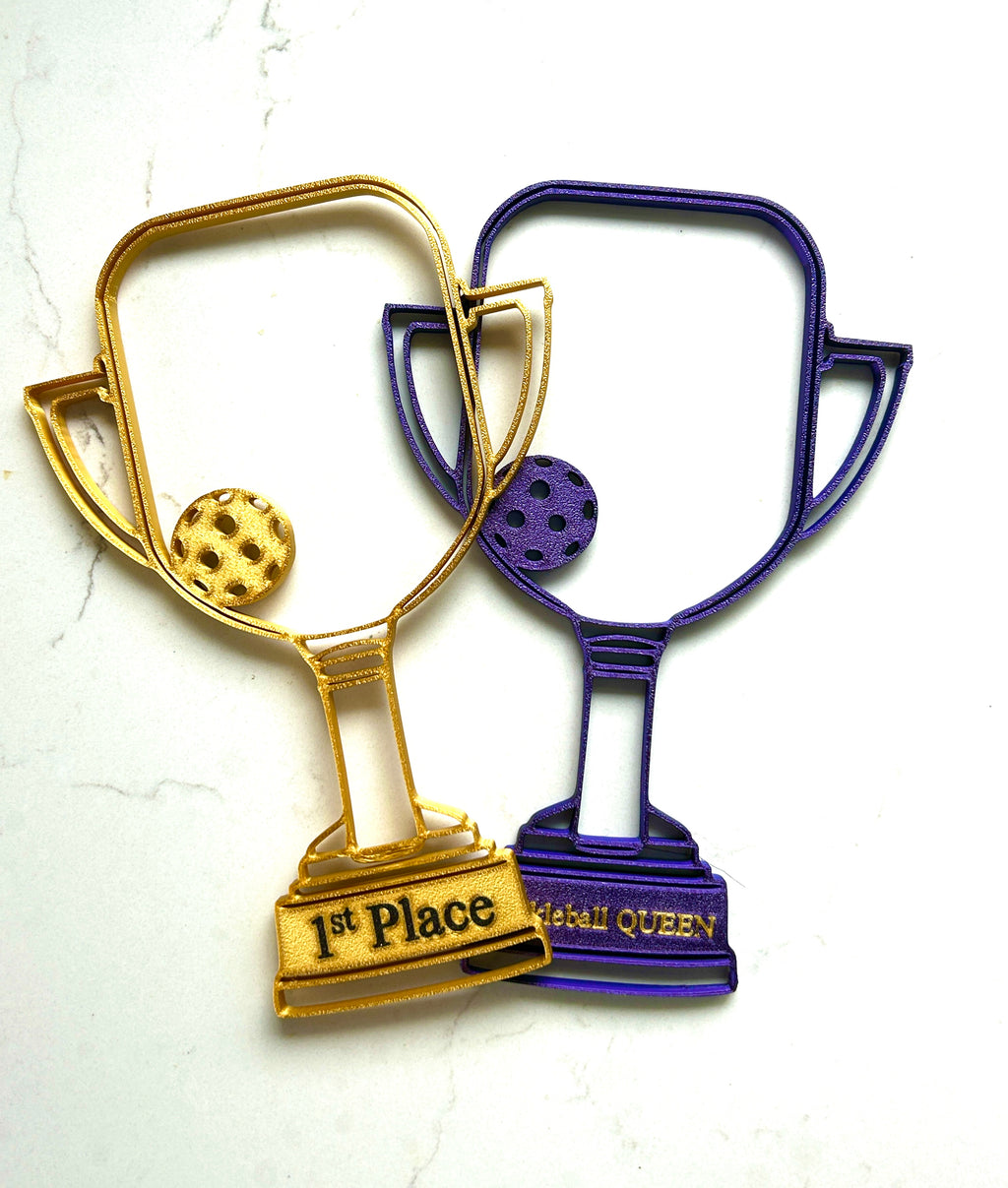 Pickleball Award - 8-3/4" Pickleball Trophy - Customized