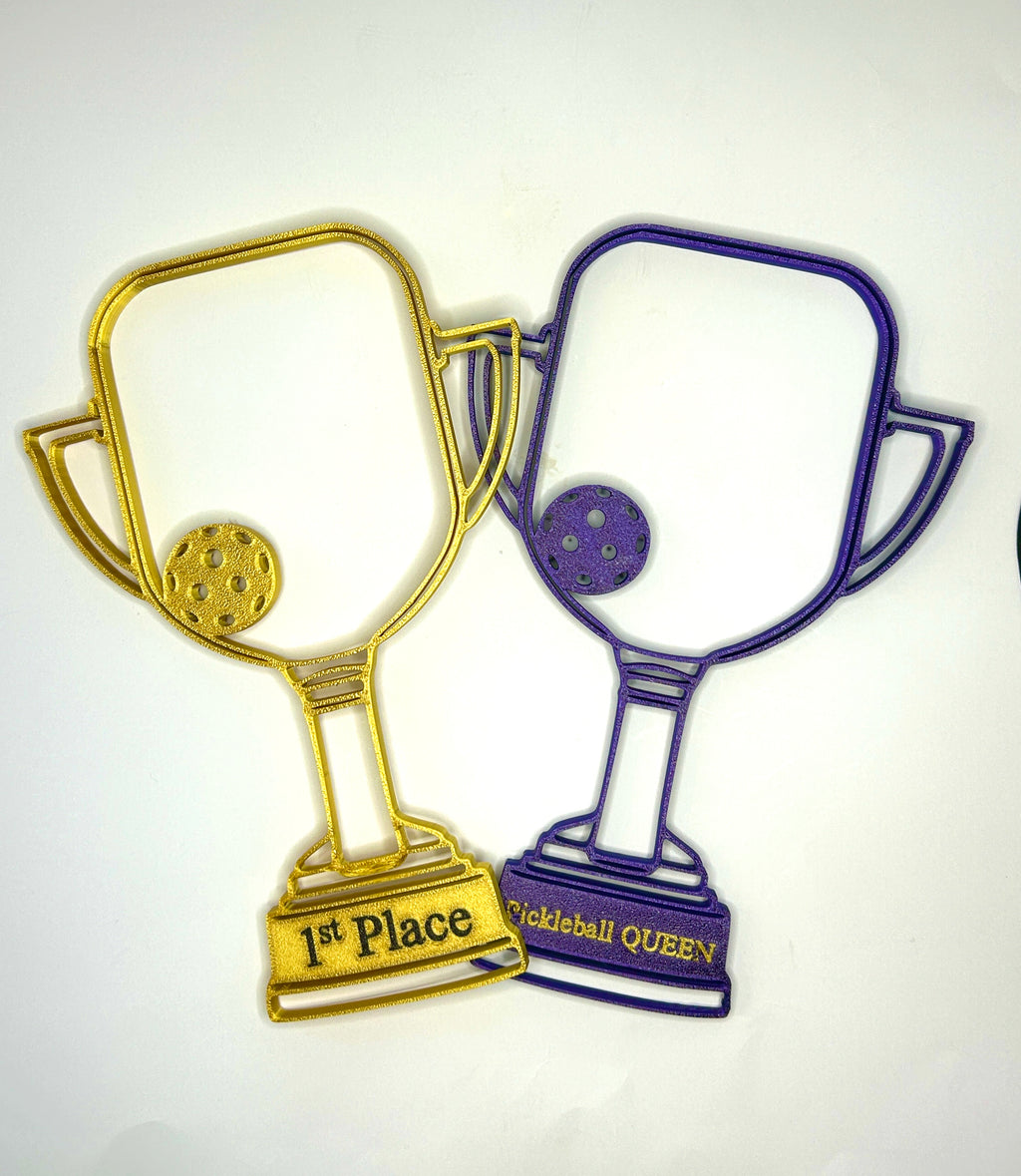 Pickleball Award - 8-3/4" Pickleball Trophy - Customized