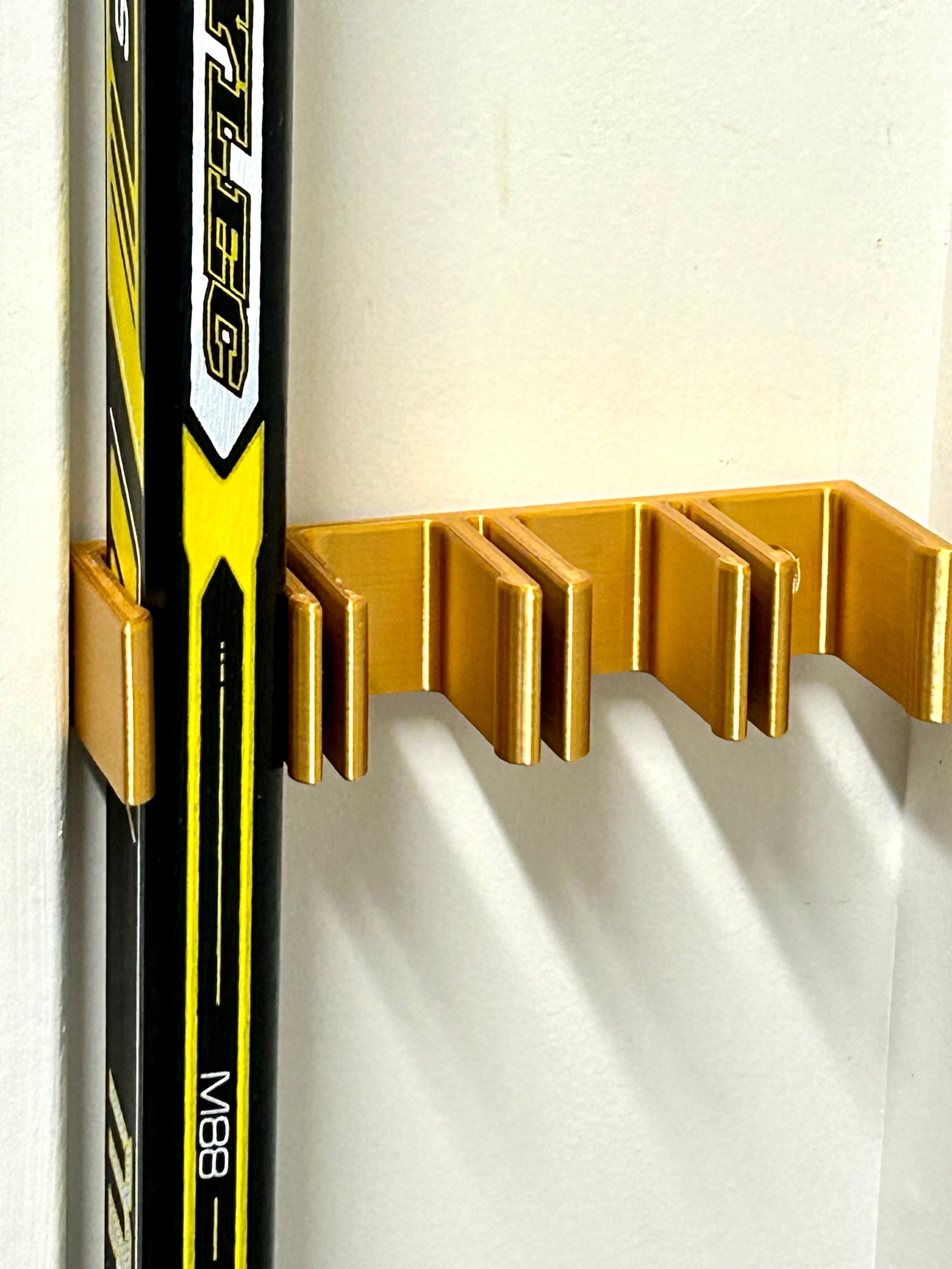 Hockey Stick Wall Holder (2 sticks, 4 sticks) for Adult Stick