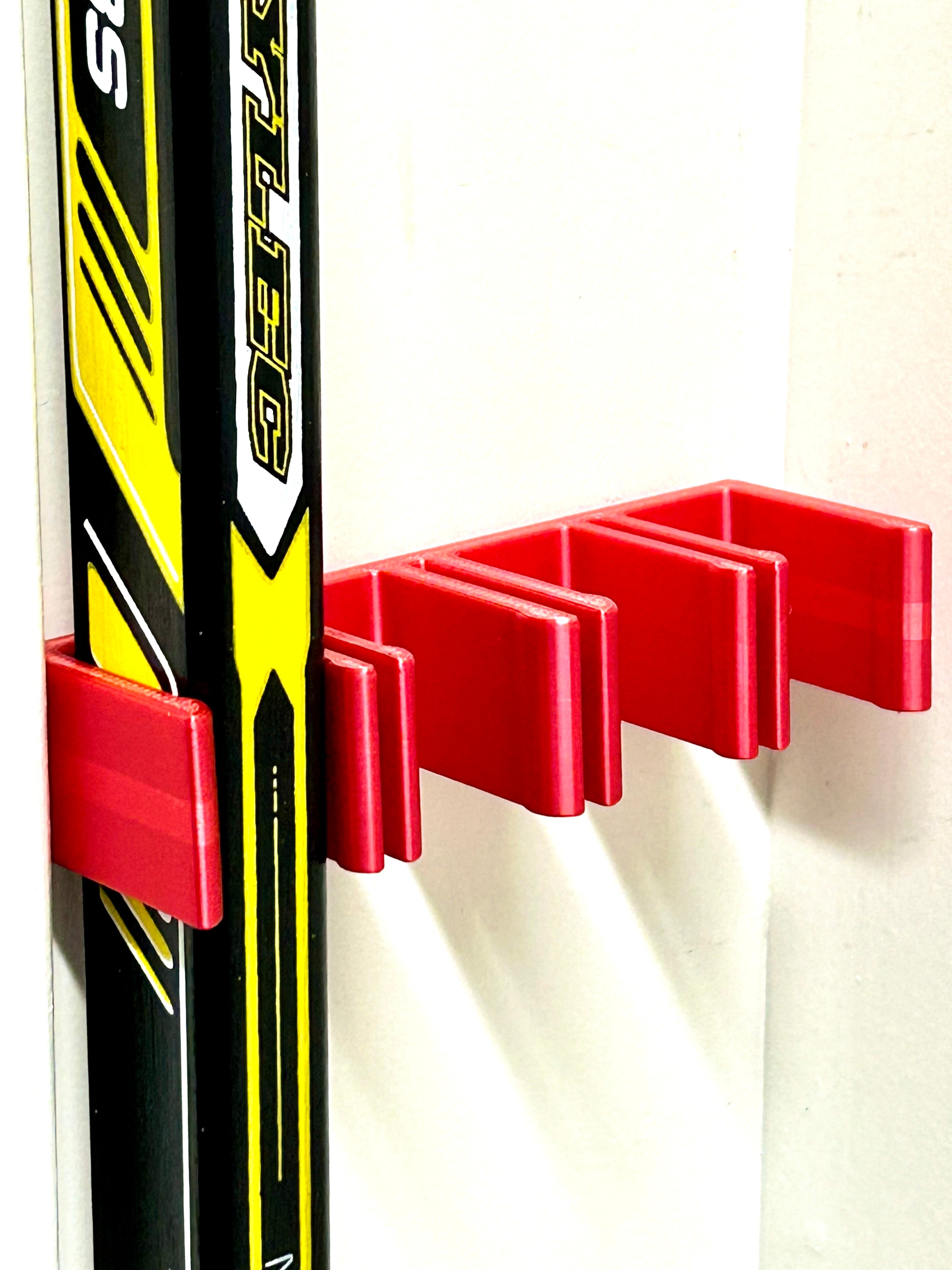Hockey Stick Wall Holder (2 sticks, 4 sticks) for Adult Stick