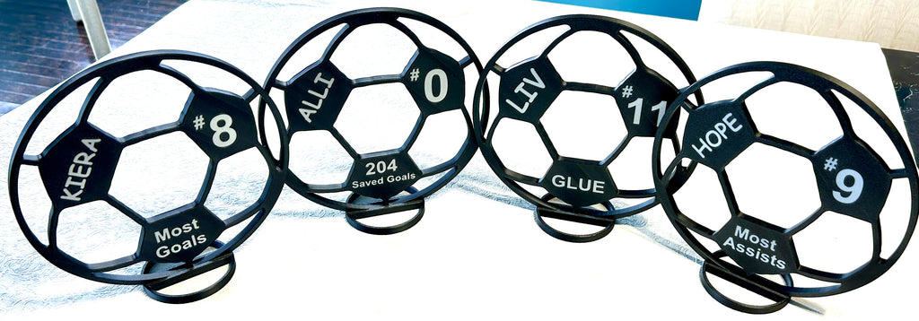 Custom Soccer Ball Centerpiece - 8" Soccer Ball - Graduation Party, Birthday