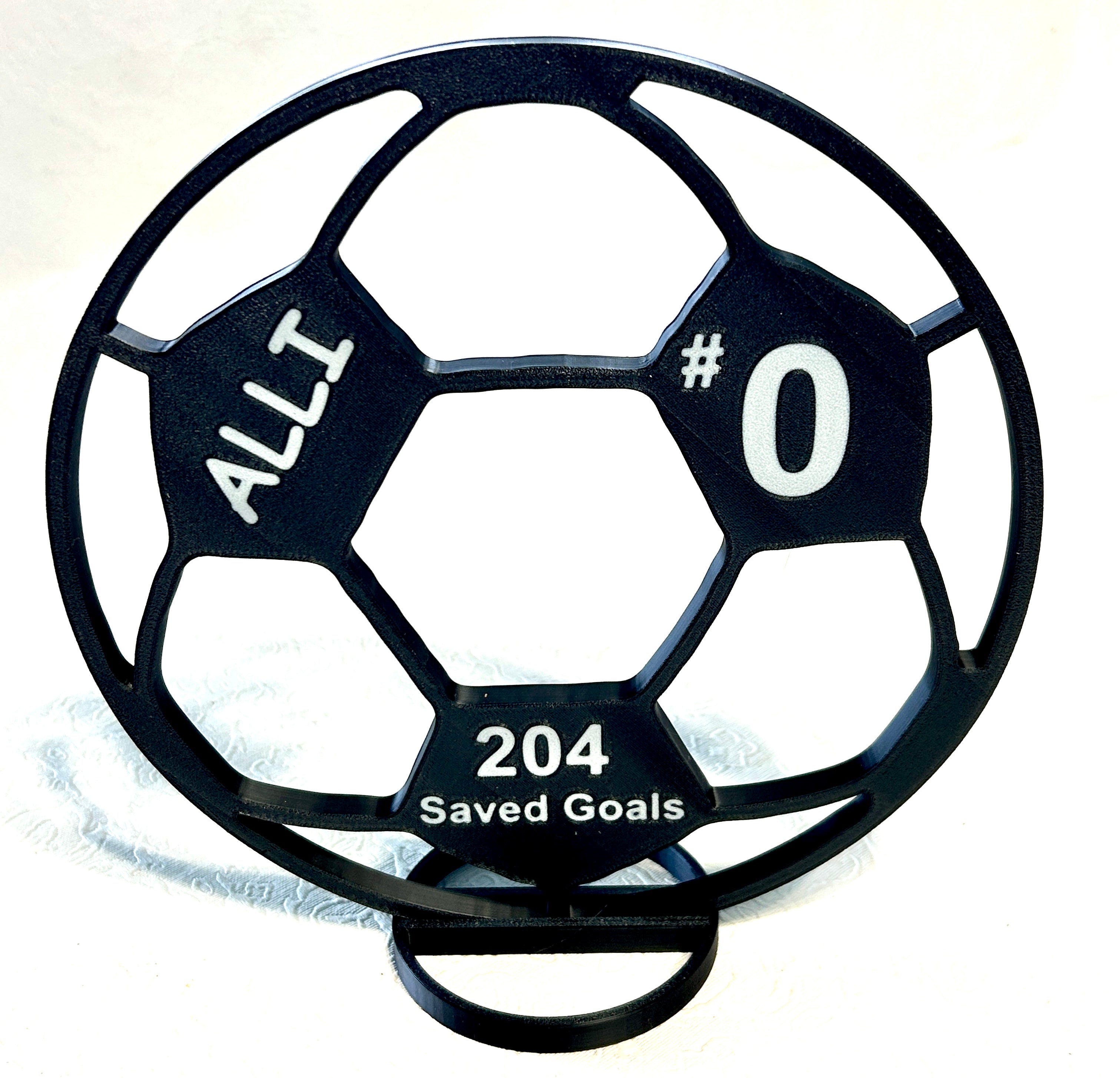 Custom Soccer Ball Centerpiece - 8" Soccer Ball - Graduation Party, Birthday