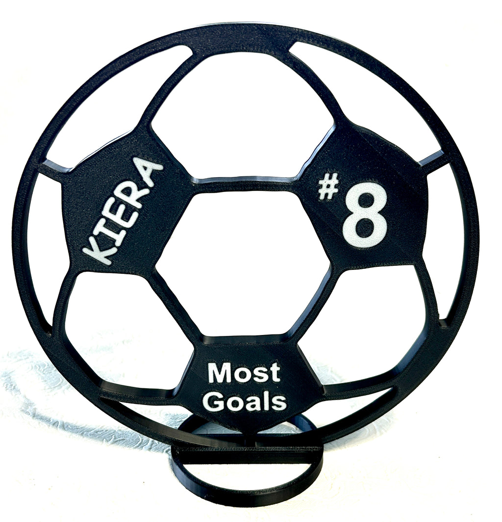 Custom Soccer Ball Centerpiece - 8" Soccer Ball - Graduation Party, Birthday