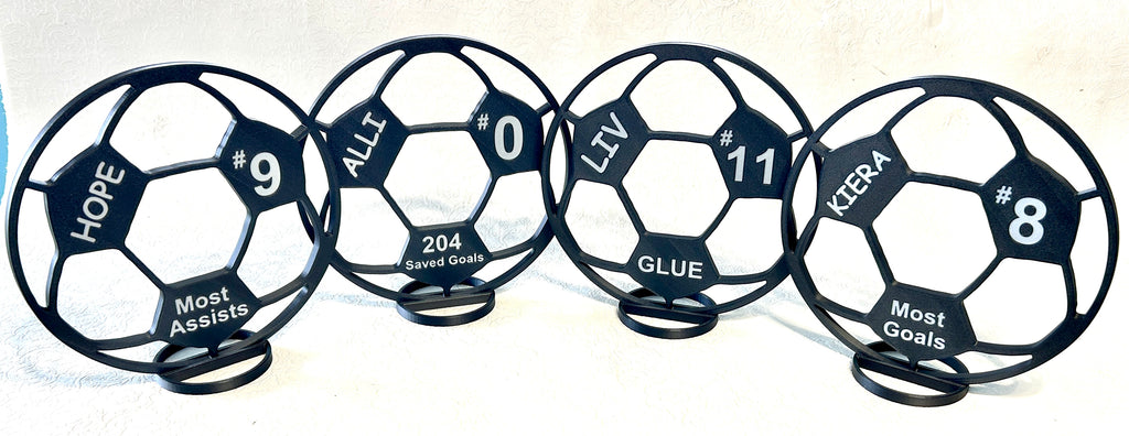 Custom Soccer Ball Centerpiece - 8" Soccer Ball - Graduation Party, Birthday
