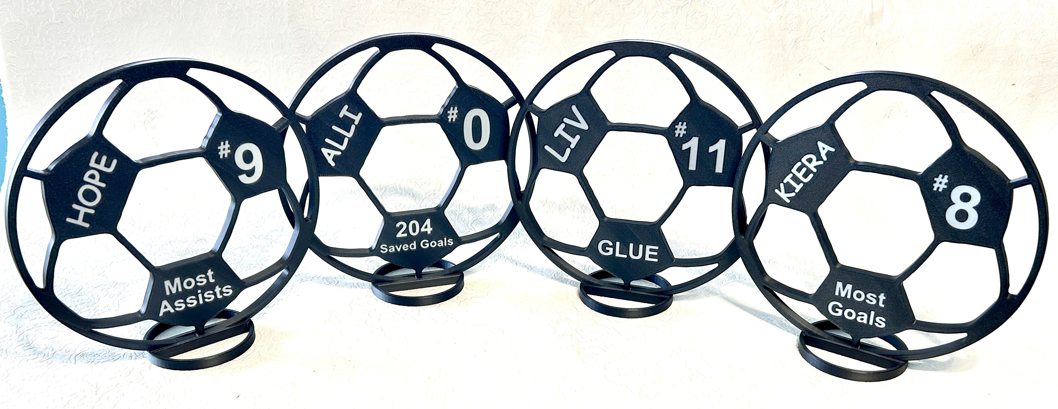 Custom Soccer Ball Centerpiece - 8" Soccer Ball - Graduation Party, Birthday