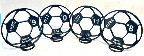 Custom Soccer Ball Centerpiece - 8" Soccer Ball - Graduation Party, Birthday