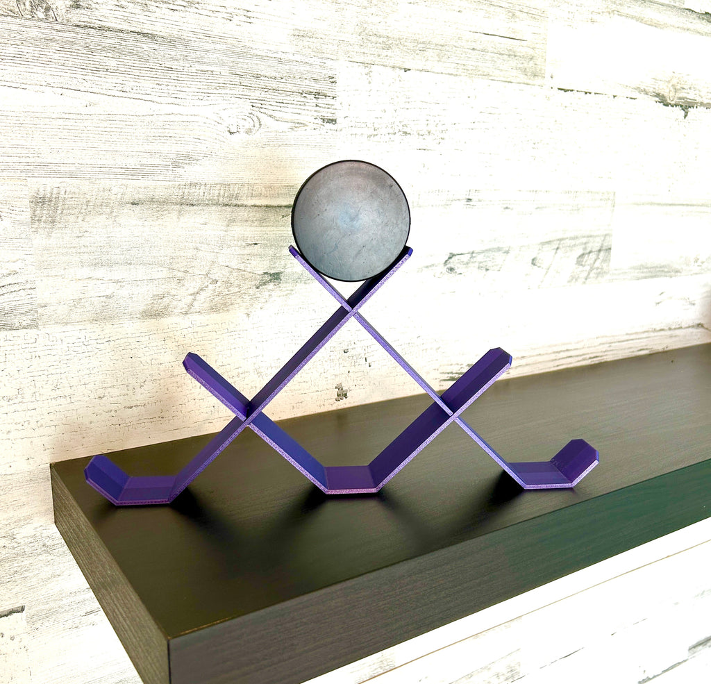 Hockey Puck Stand, 6 Puck Display Holder