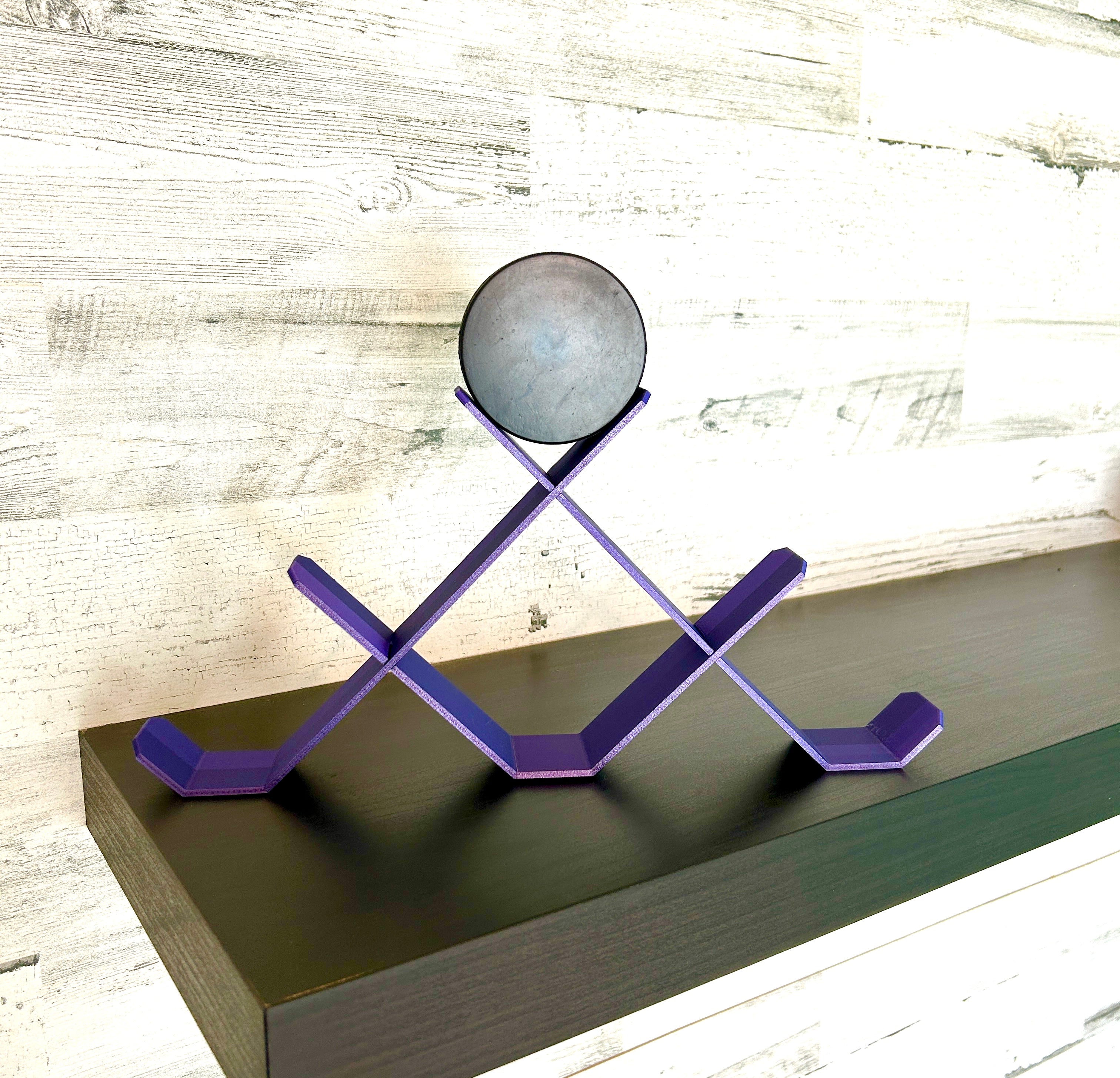 Hockey Puck Stand, 6 Puck Display Holder