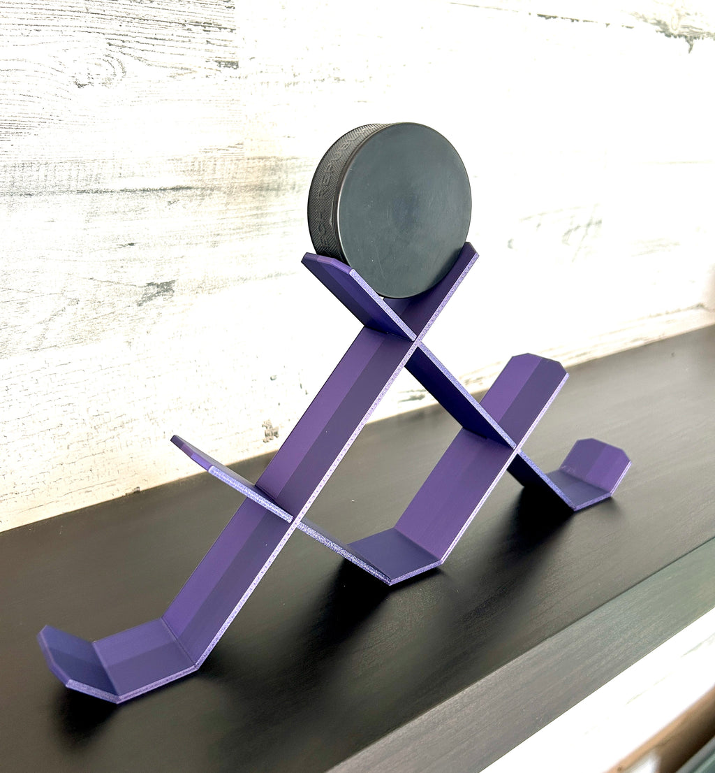 Hockey Puck Stand, 6 Puck Display Holder