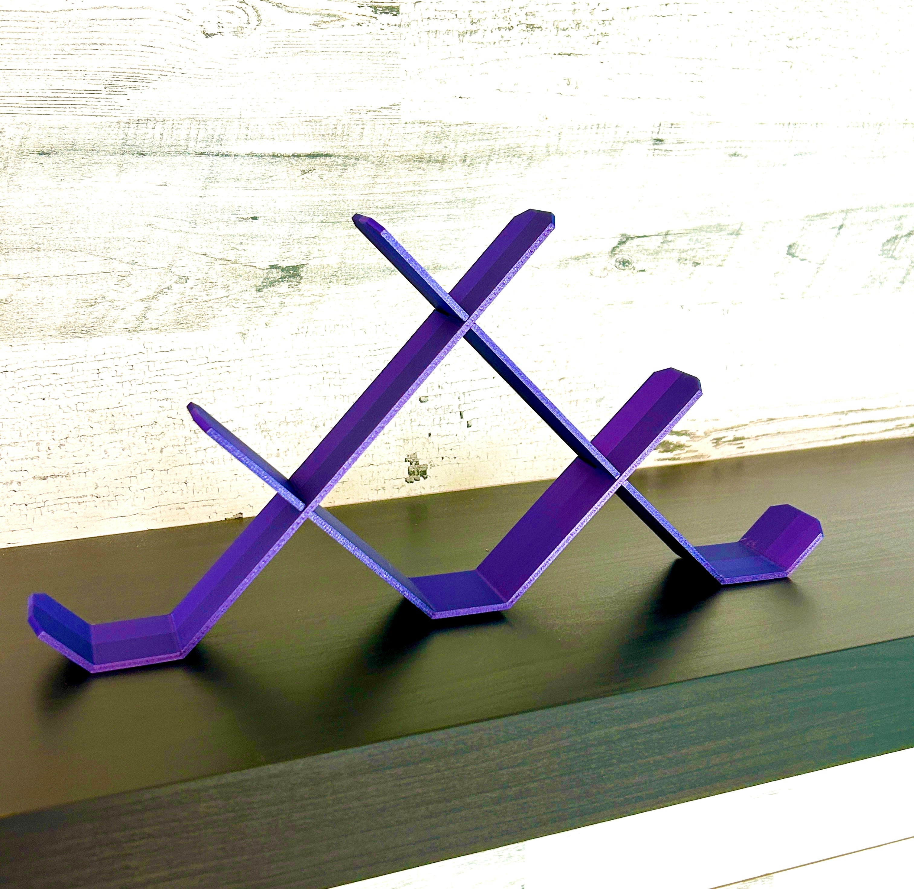 Hockey Puck Stand, 6 Puck Display Holder