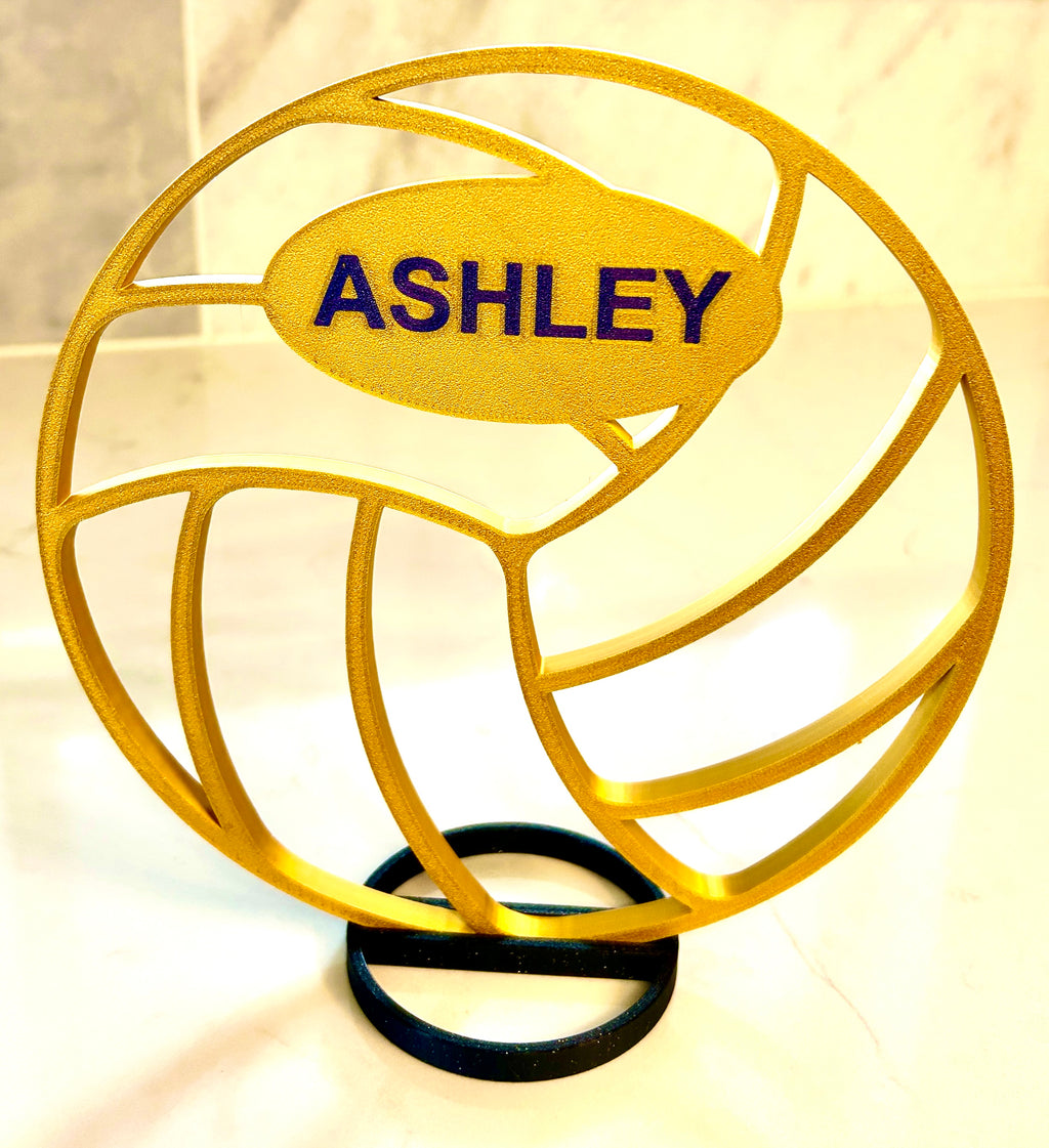 Volleyball Centerpiece - 8" Volleyball Banquet Table Centerpiece - Personalized - Volleyball Award