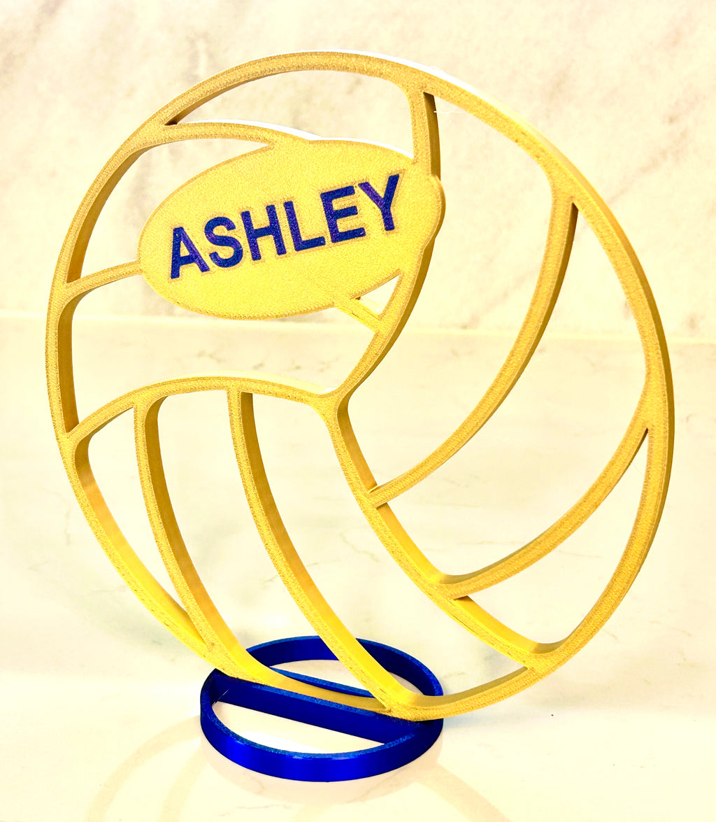 Volleyball Centerpiece - 8" Volleyball Banquet Table Centerpiece - Personalized - Volleyball Award
