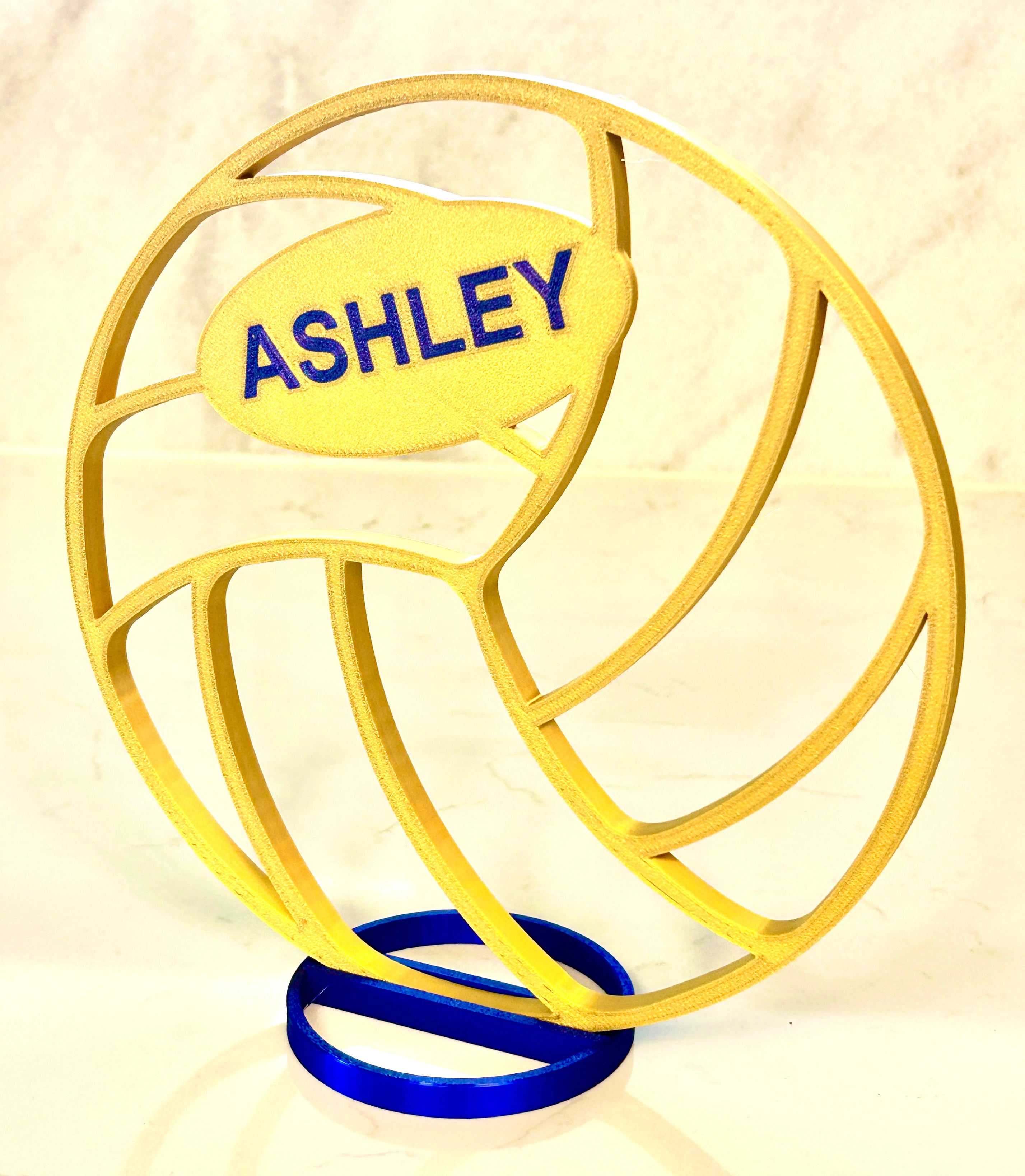 Volleyball Centerpiece - 8" Volleyball Banquet Table Centerpiece - Personalized - Volleyball Award