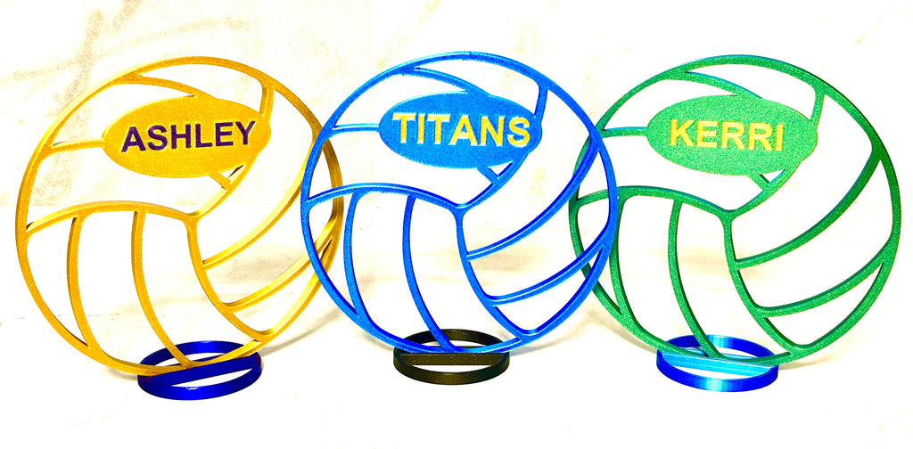 Volleyball Centerpiece - 8" Volleyball Banquet Table Centerpiece - Personalized - Volleyball Award