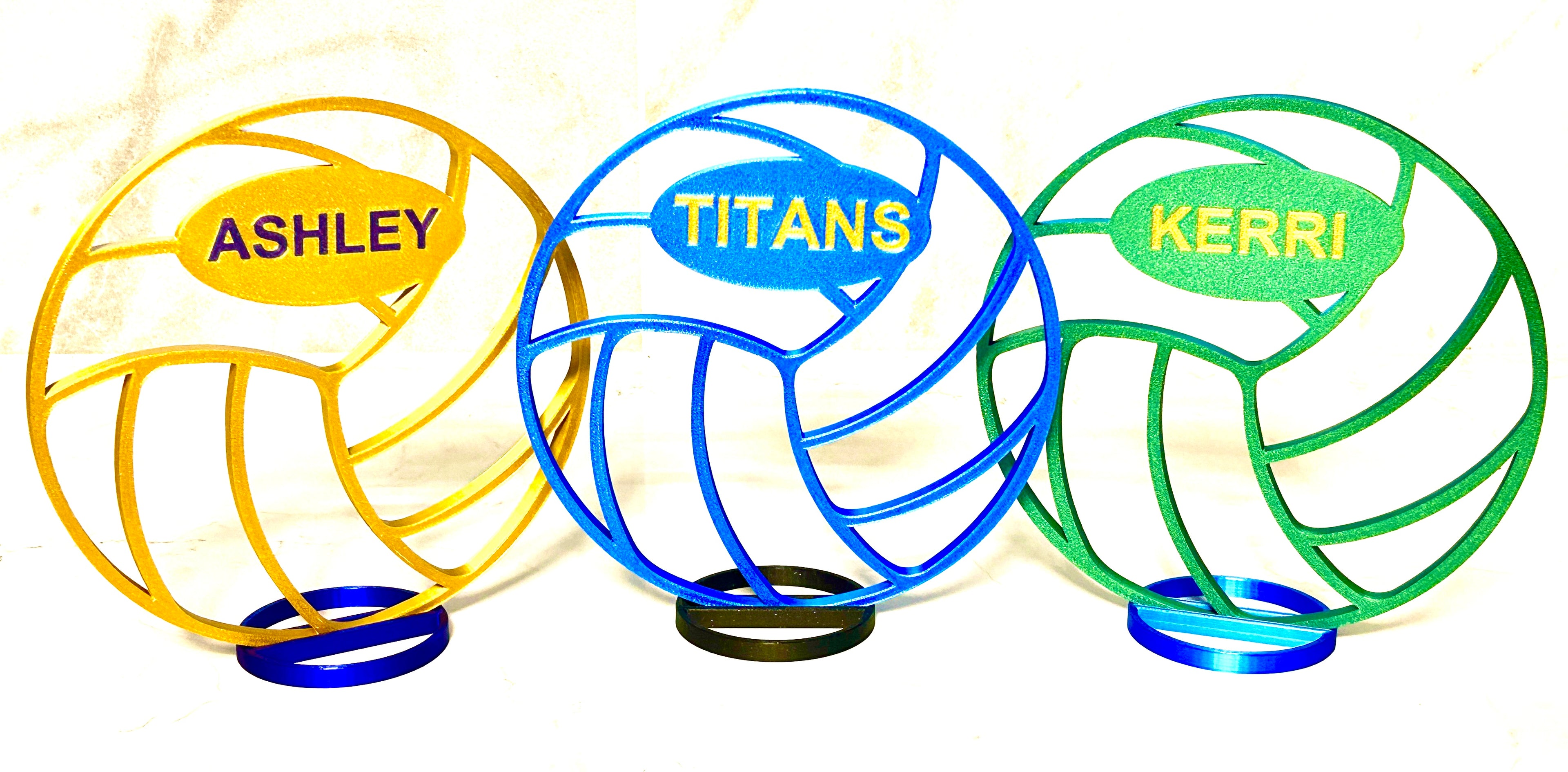 Volleyball Centerpiece - 8" Volleyball Banquet Table Centerpiece - Personalized - Volleyball Award