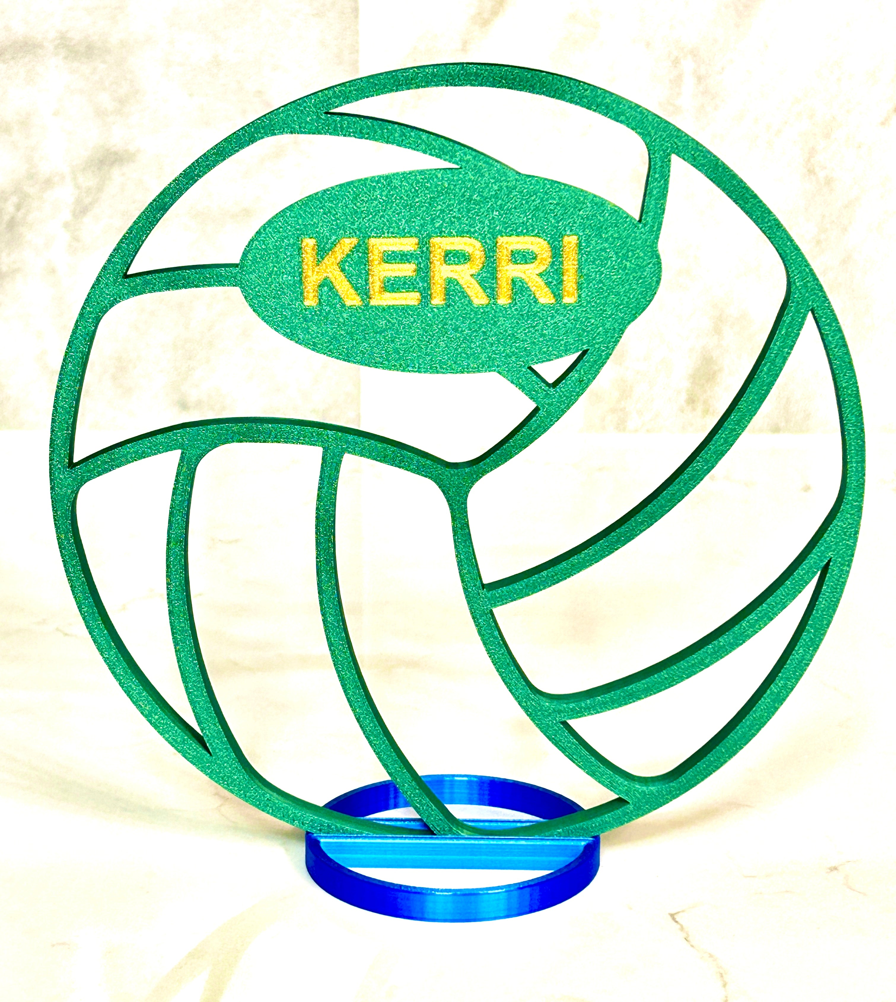 Volleyball Centerpiece - 8" Volleyball Banquet Table Centerpiece - Personalized - Volleyball Award