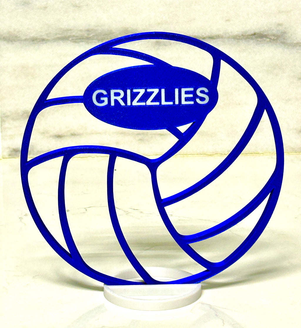 Volleyball Centerpiece - 8" Volleyball Banquet Table Centerpiece - Personalized - Volleyball Award