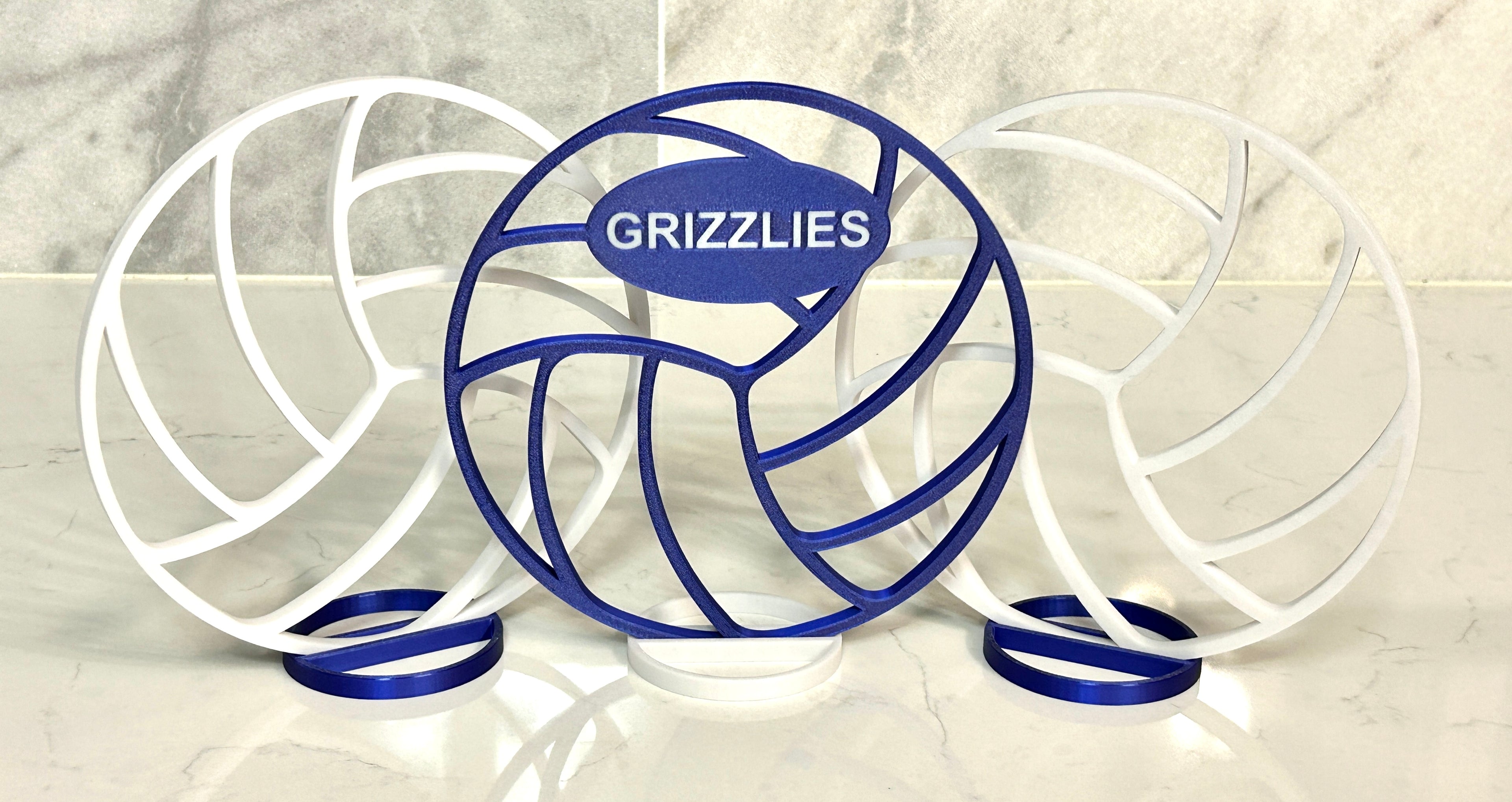 Volleyball Centerpiece - 8" Volleyball Banquet Table Centerpiece - Personalized - Volleyball Award
