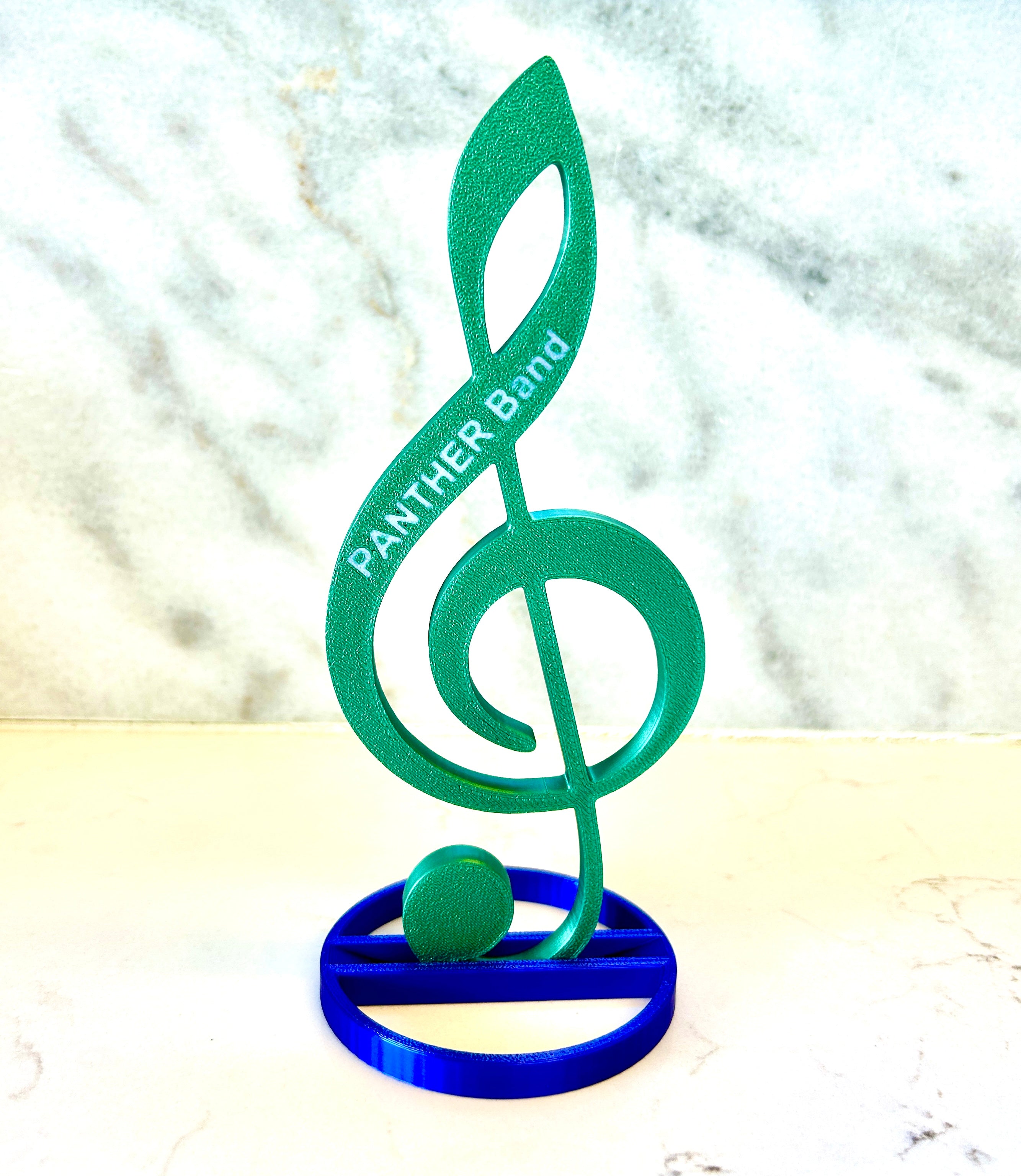 3D Printed Musical Note Centerpiece: Personalized Band Banquet Decor