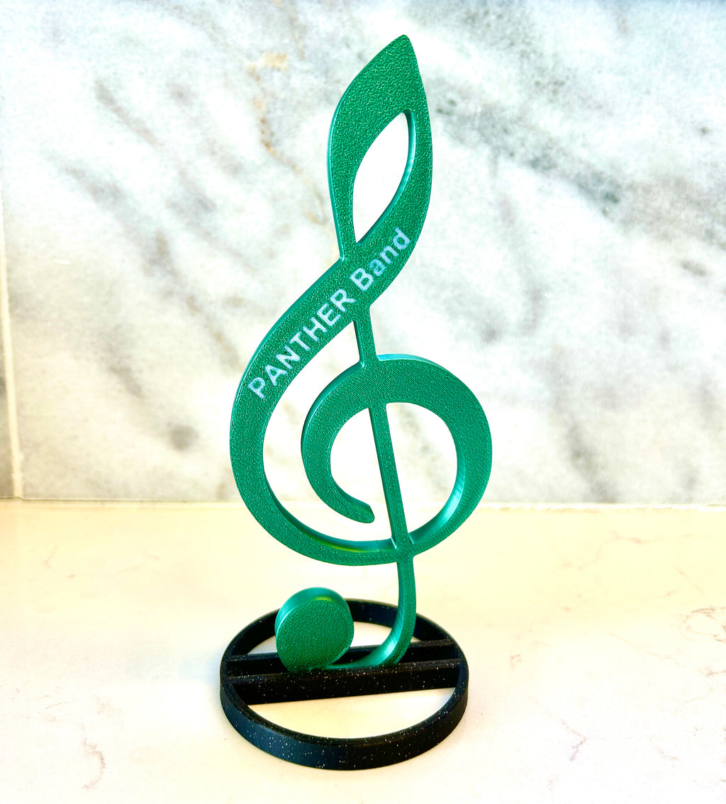 3D Printed Musical Note Centerpiece: Personalized Band Banquet Decor