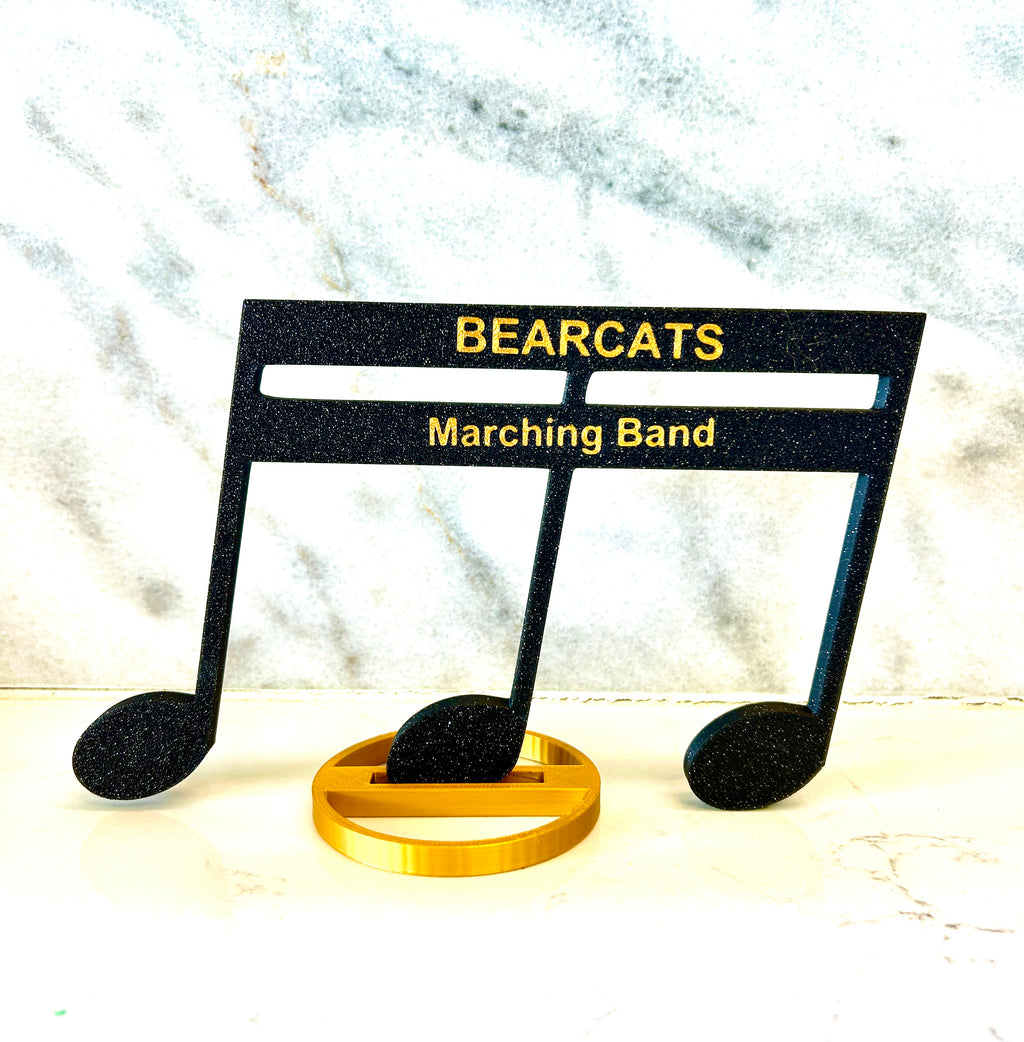 3D Printed Musical Note Centerpiece: Personalized Band Banquet Decor