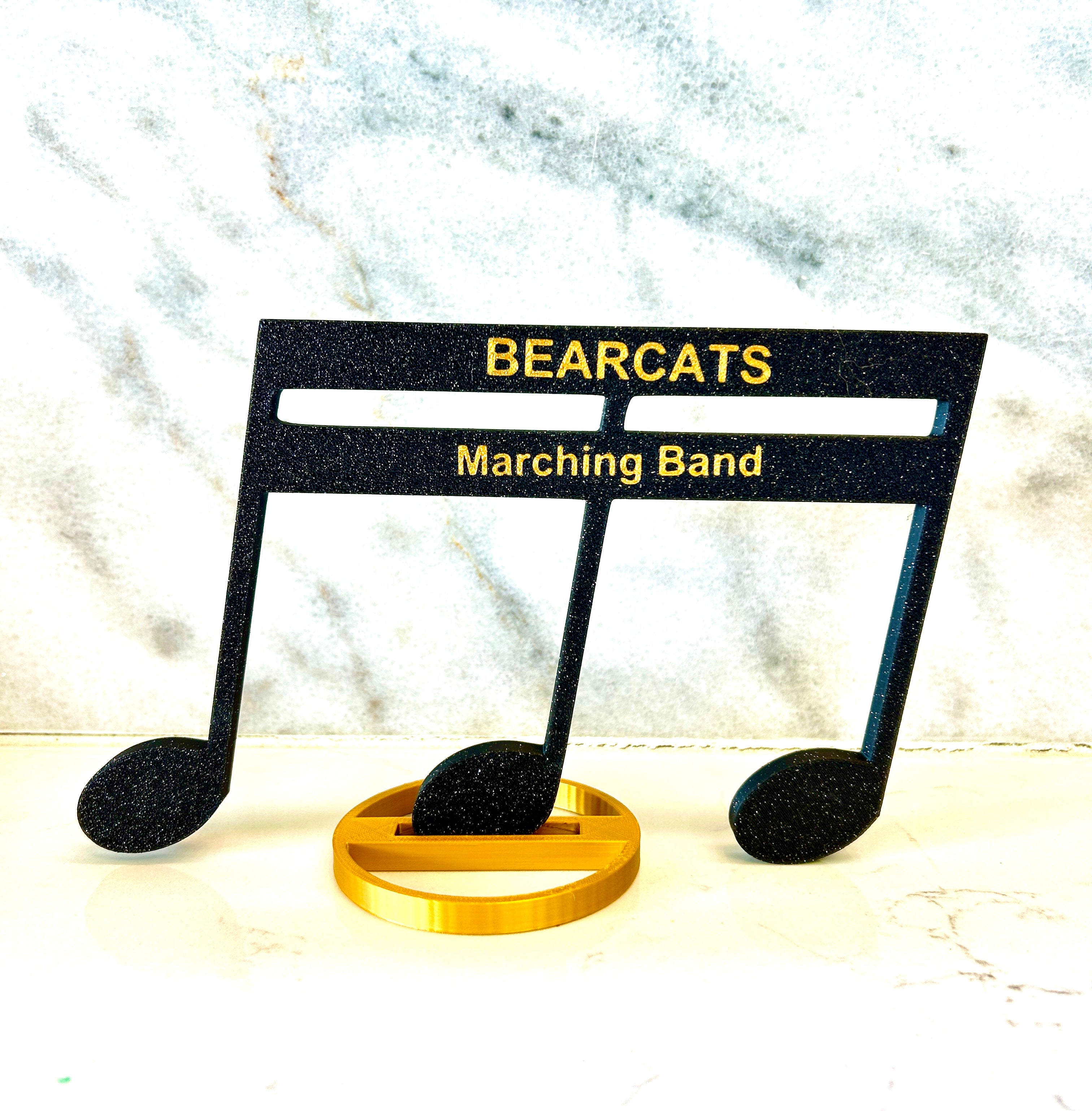 3D Printed Musical Note Centerpiece: Personalized Band Banquet Decor