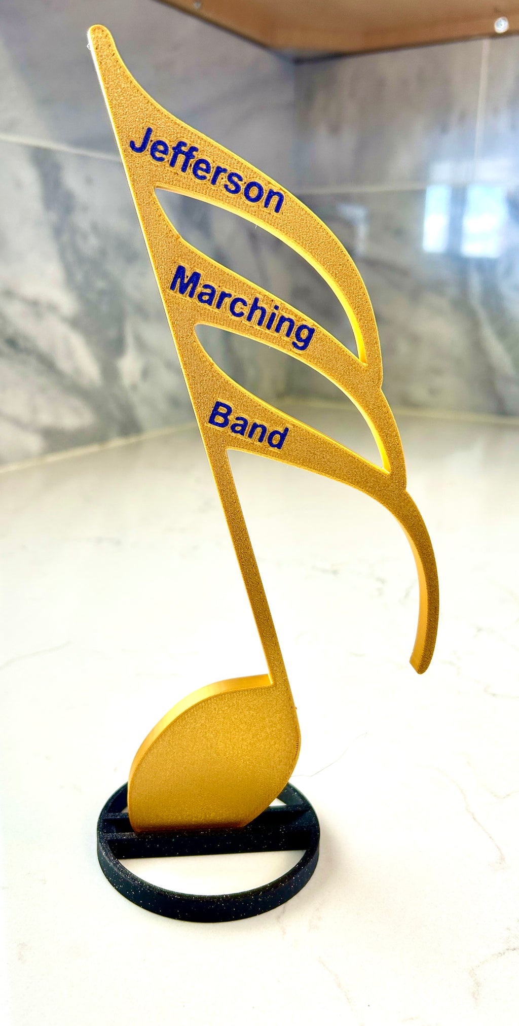 3D Printed Musical Note Centerpiece: Personalized Band Banquet Decor