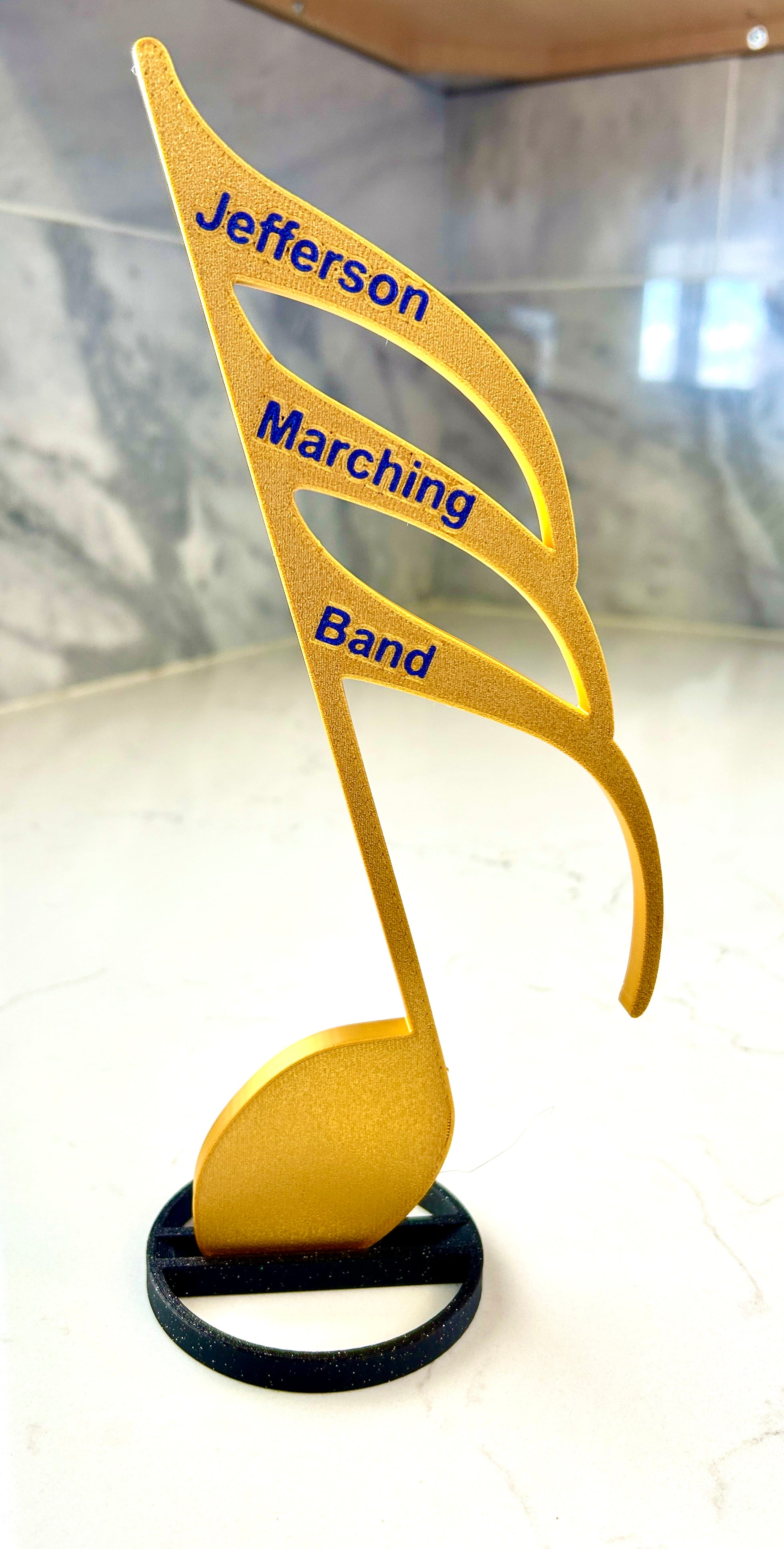 3D Printed Musical Note Centerpiece: Personalized Band Banquet Decor