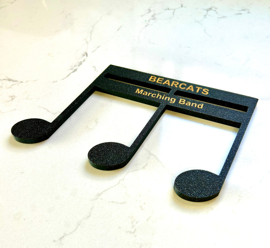 3D Printed Musical Note Centerpiece: Personalized Band Banquet Decor
