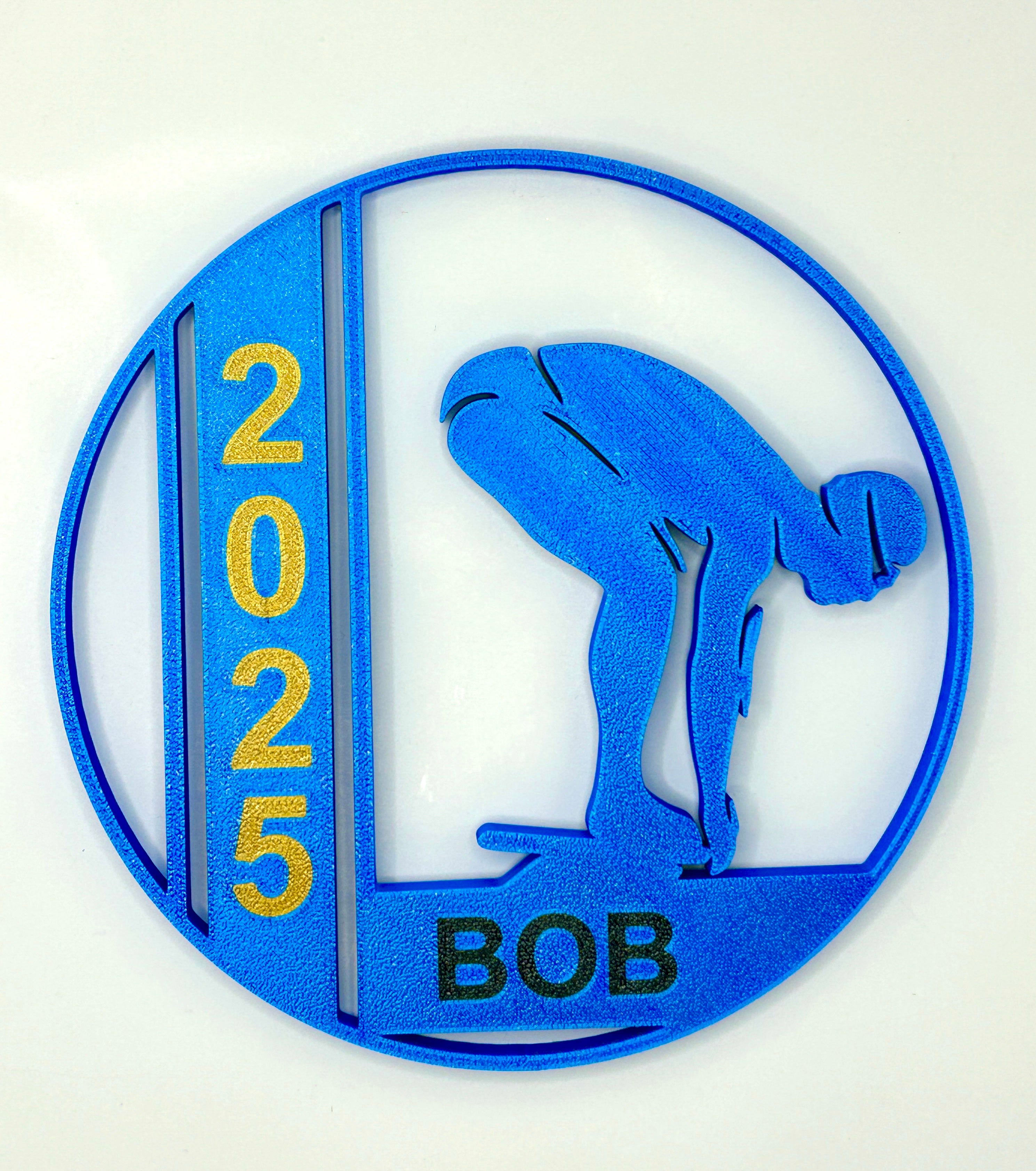 Boy Swimmer Banquet Table Centerpiece - 8" Ball with Personalization - Swim Trophy