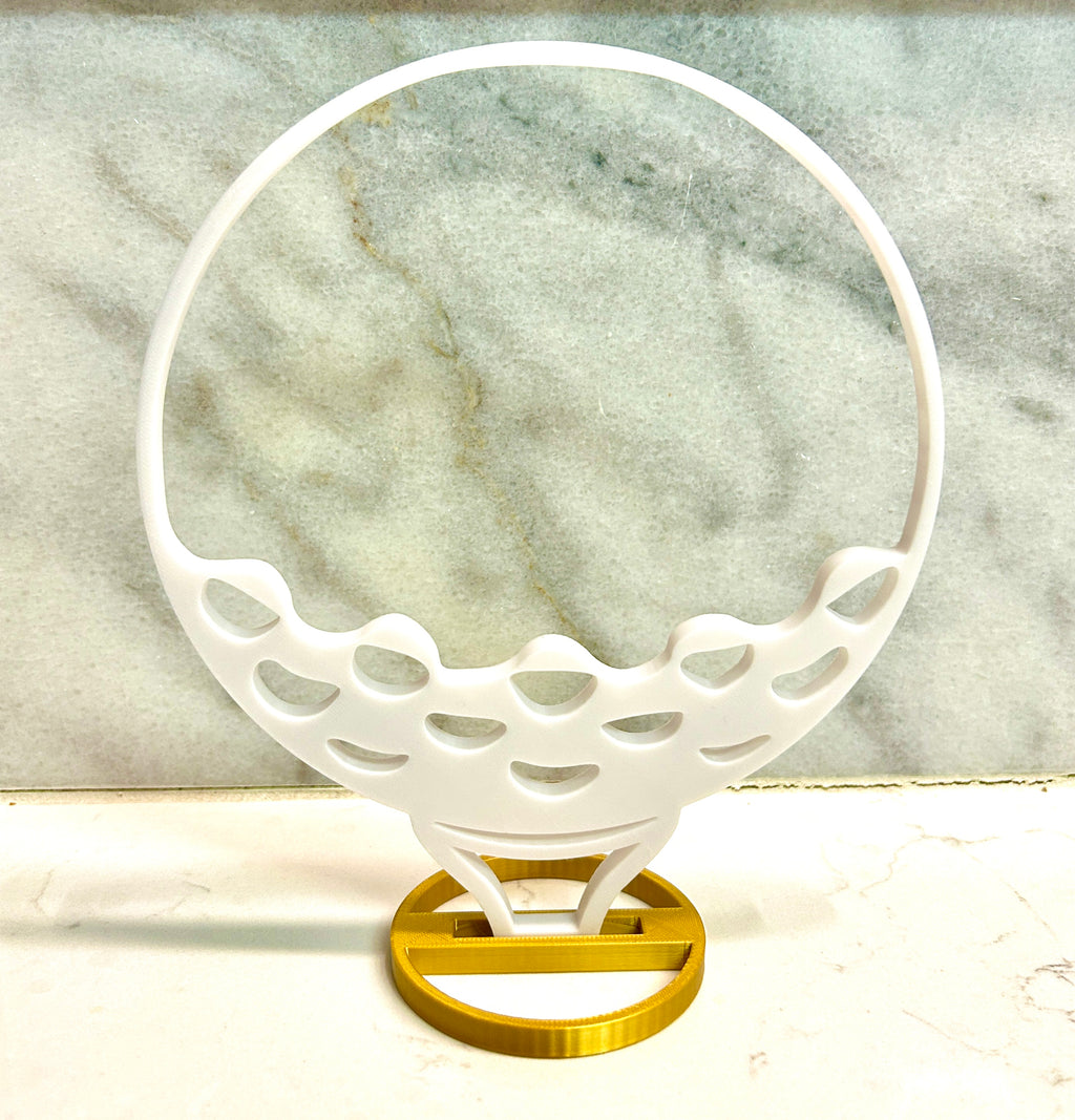 Golf Banquet Table Centerpiece, Golf Award, Golf Trophy