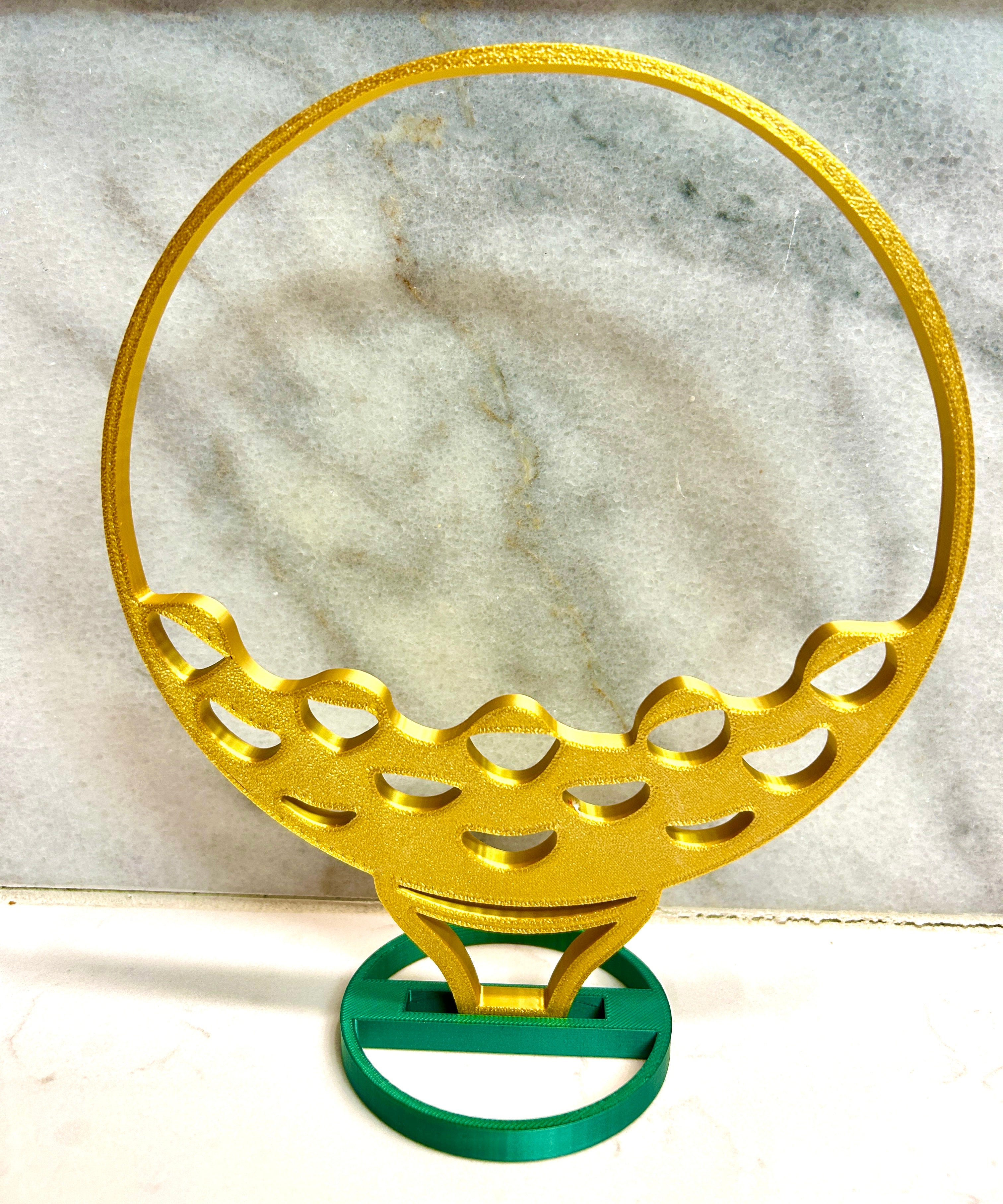 Golf Banquet Table Centerpiece, Golf Award, Golf Trophy