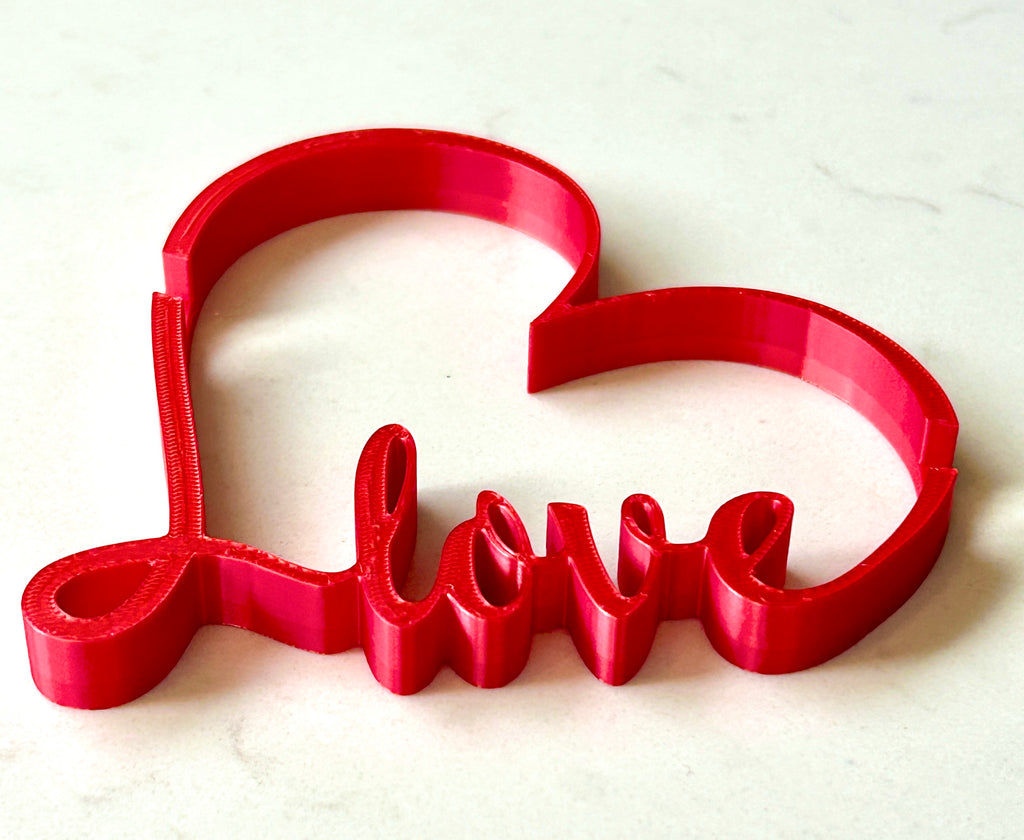 Golden Wedding Rings Centerpiece: LOVE Heart Base, Bridal Shower Decor