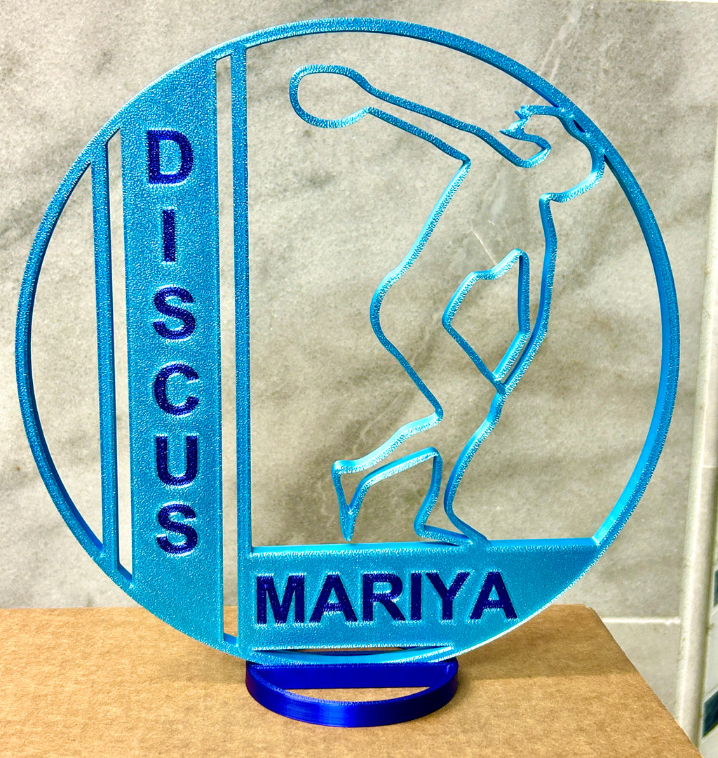 Girl Discus Thrower -Track & Field - Banquet Table Centerpiece
