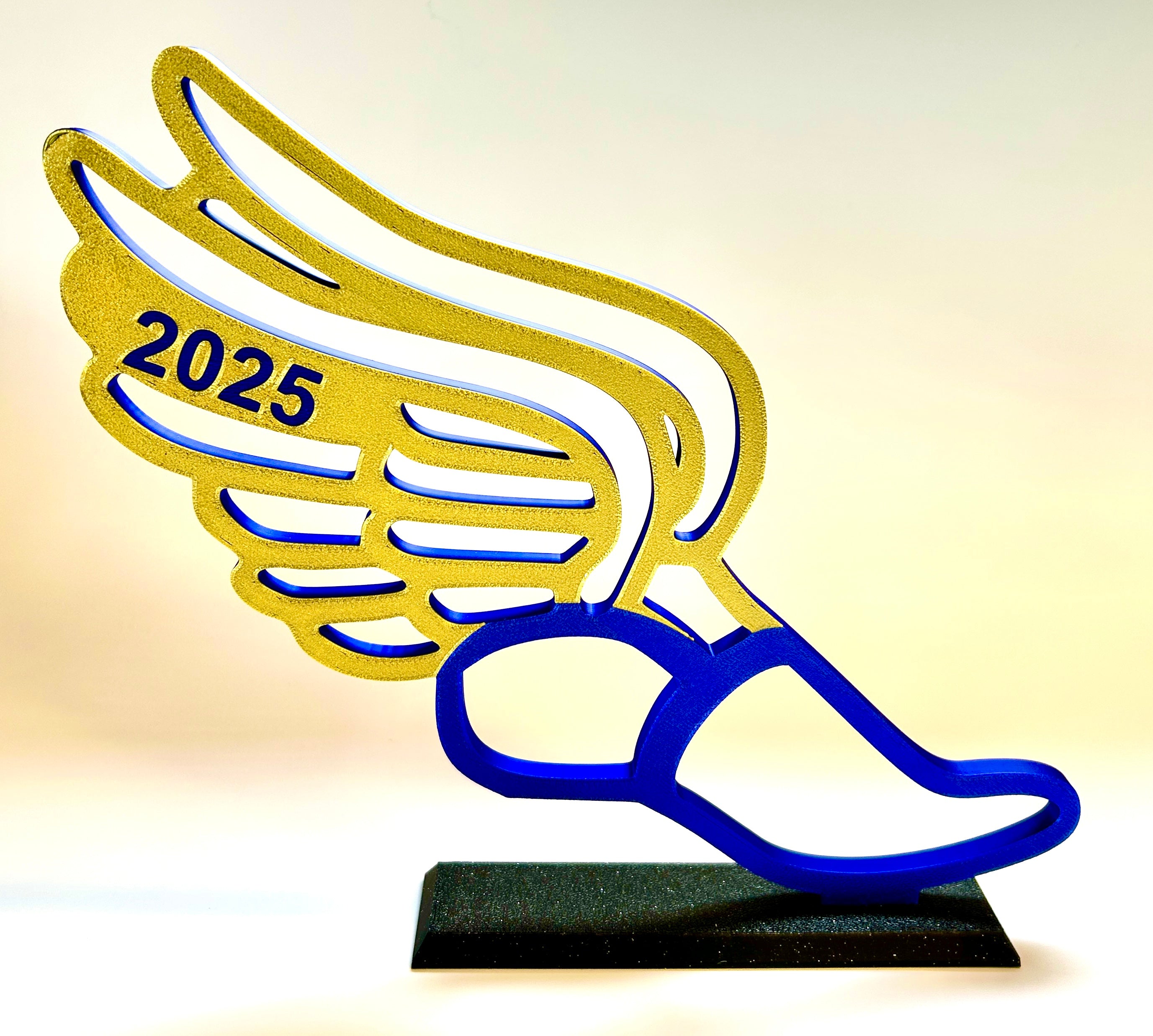 Track Award personalized for track banquets and graduation party centerpiece tables