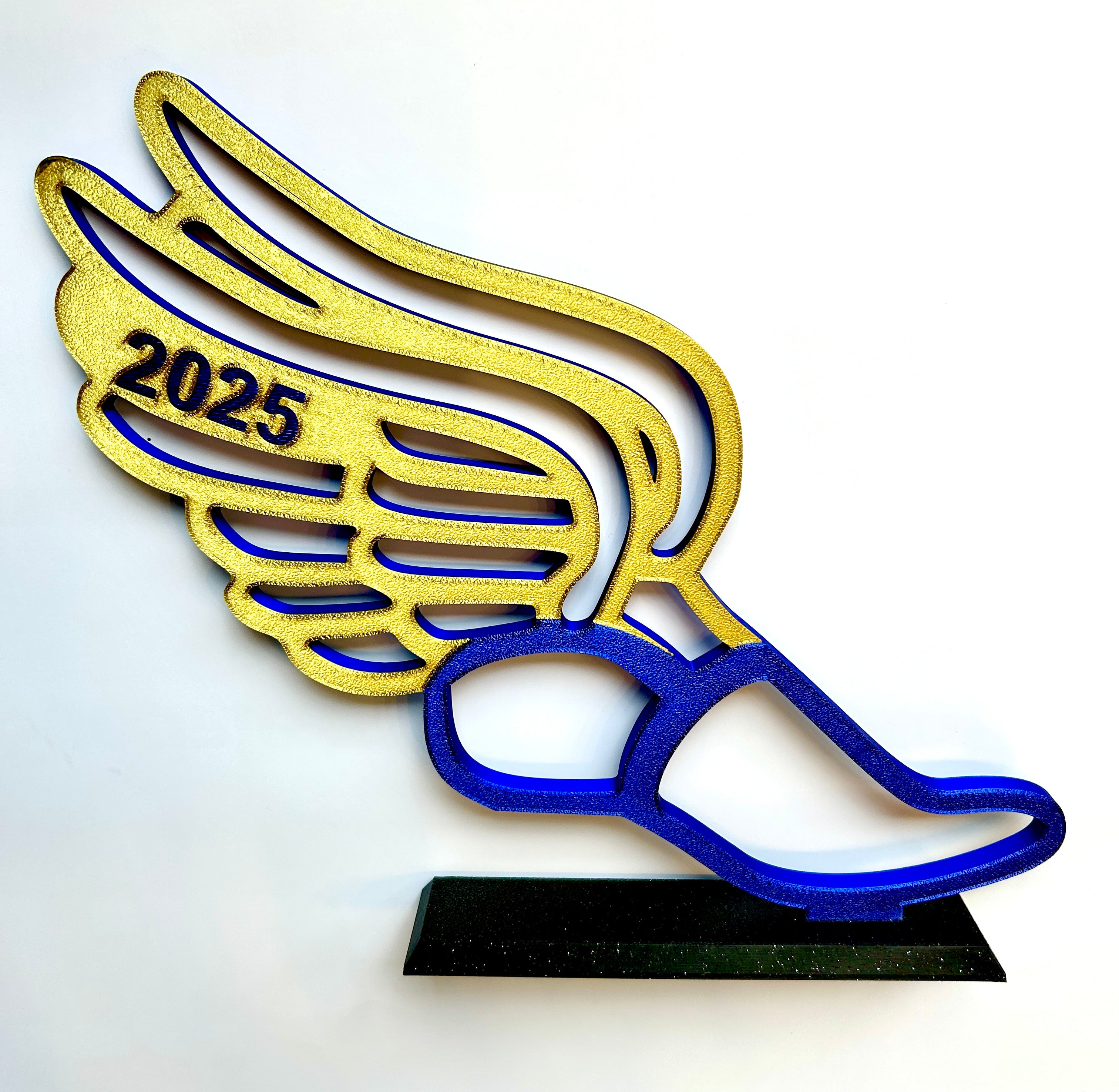 Track Award personalized for track banquets and graduation party centerpiece tables