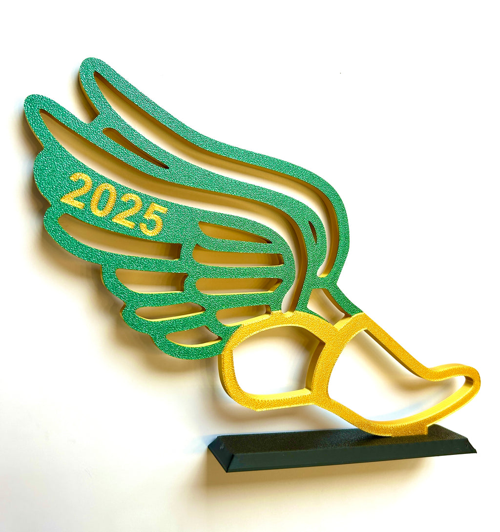 Track Award personalized for track banquets and graduation party centerpiece tables