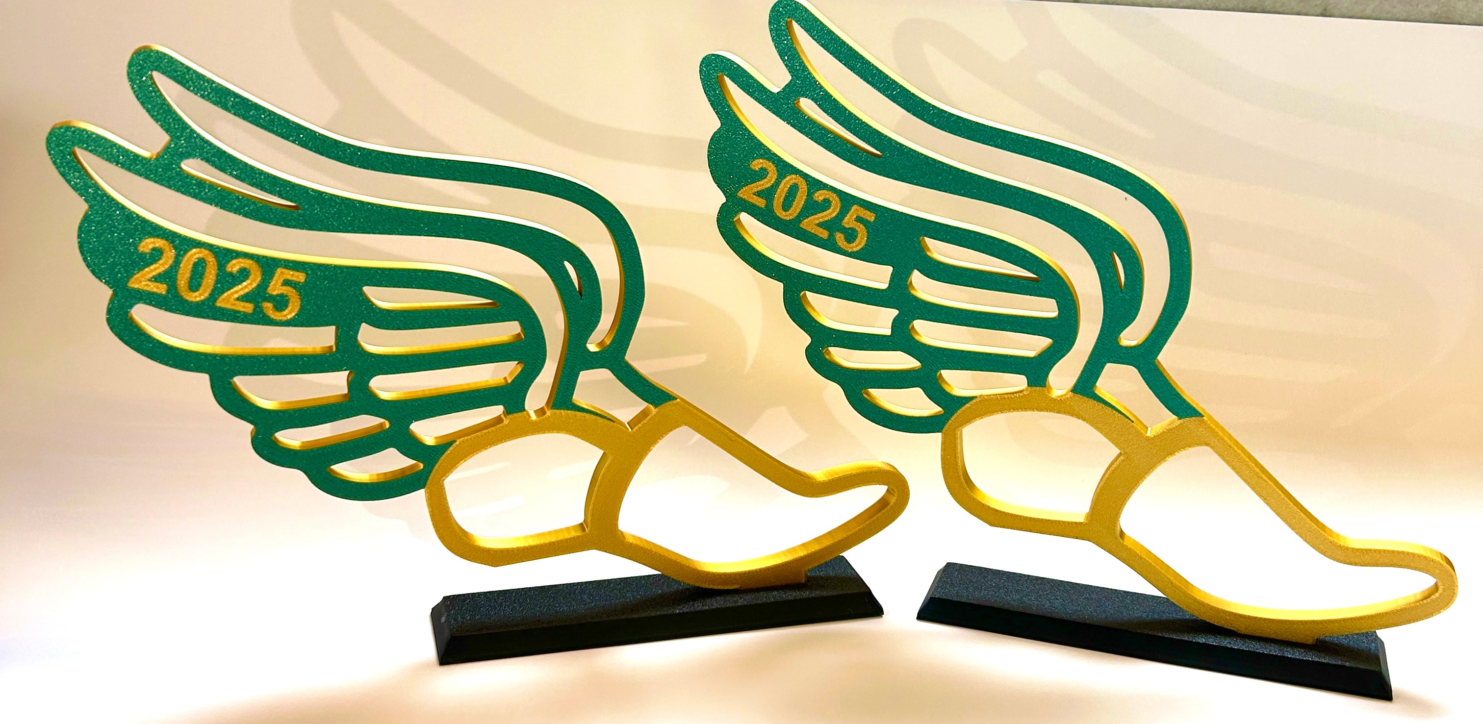 Track Award personalized for track banquets and graduation party centerpiece tables