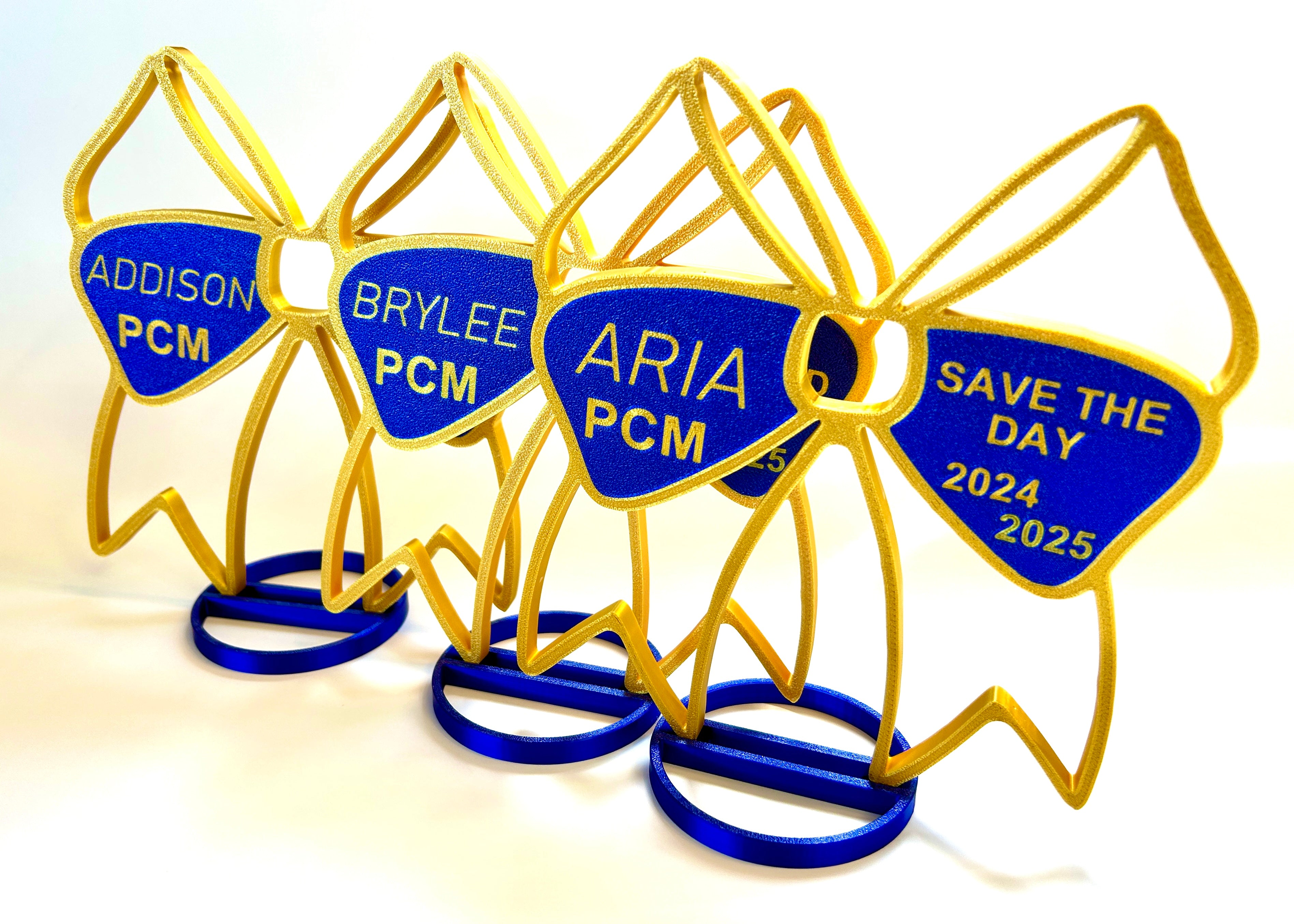 Cheer Award personalized for cheerleader banquets and graduation partiy centerpieces