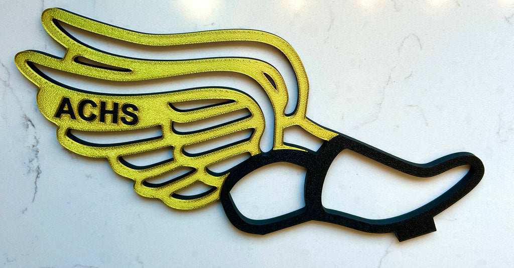 Track Award personalized for track banquets and graduation party centerpiece tables