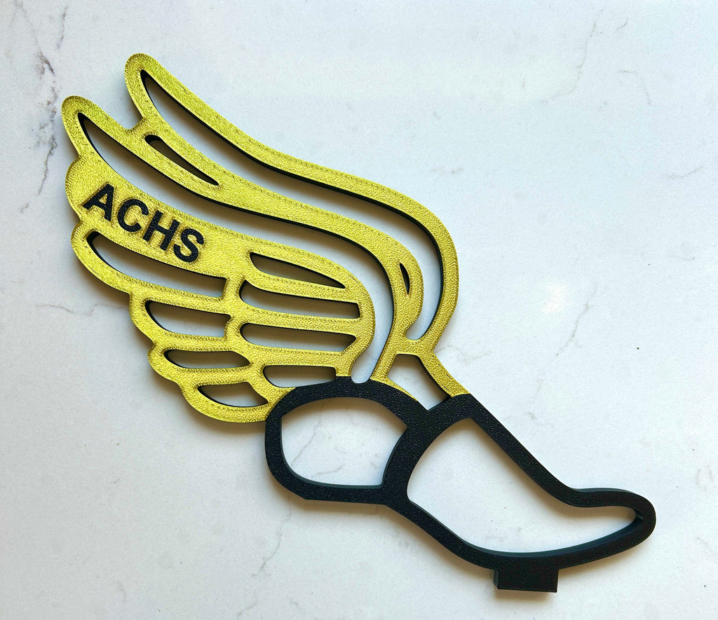 Track Award personalized for track banquets and graduation party centerpiece tables