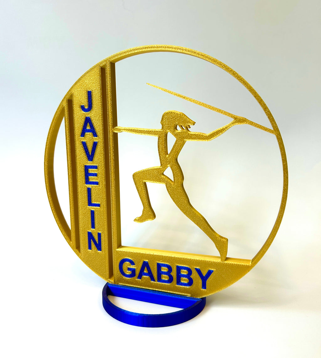 Girl's Javelin - Track & Field - Banquet Table Centerpiece