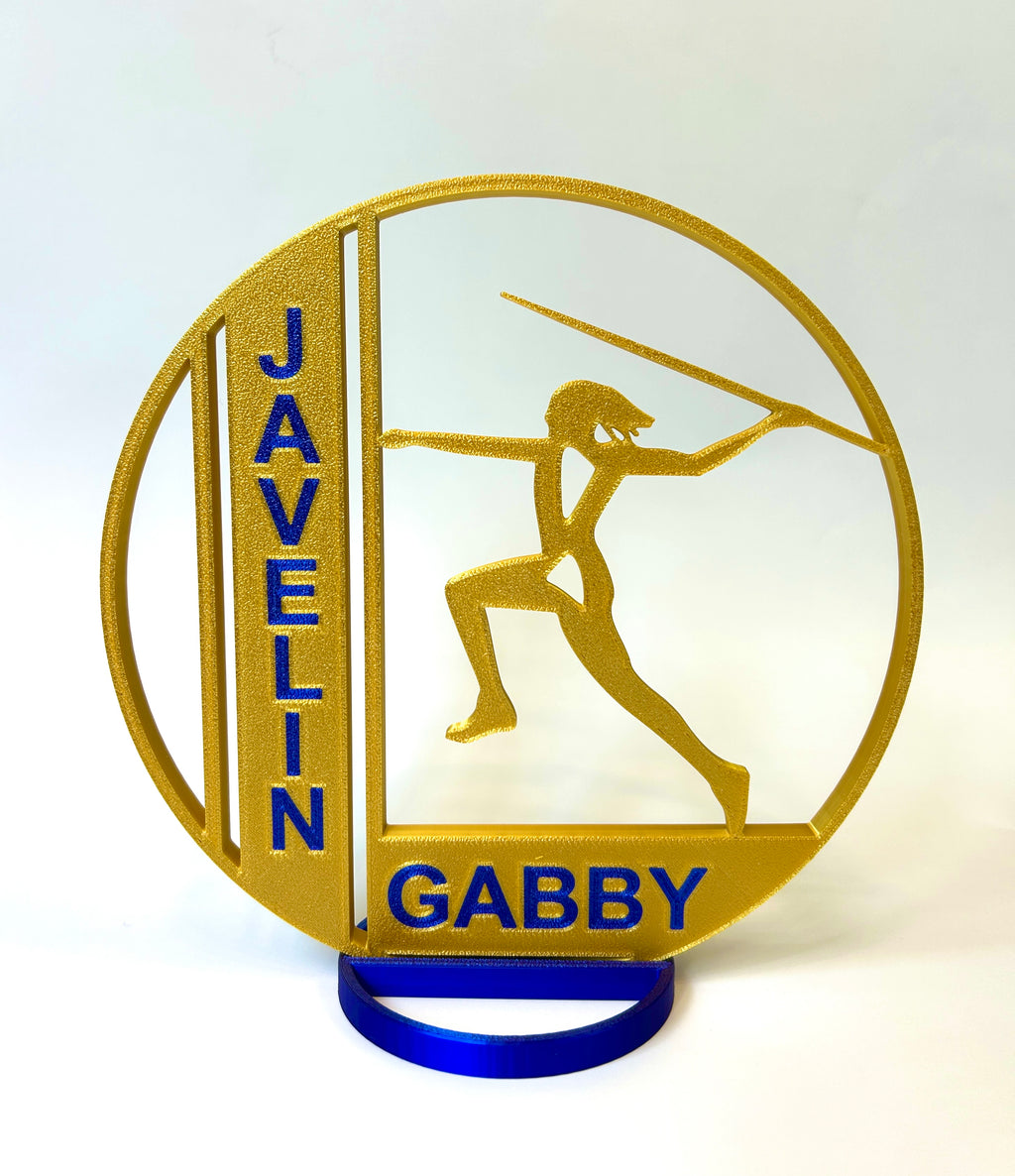 Girl's Javelin - Track & Field - Banquet Table Centerpiece