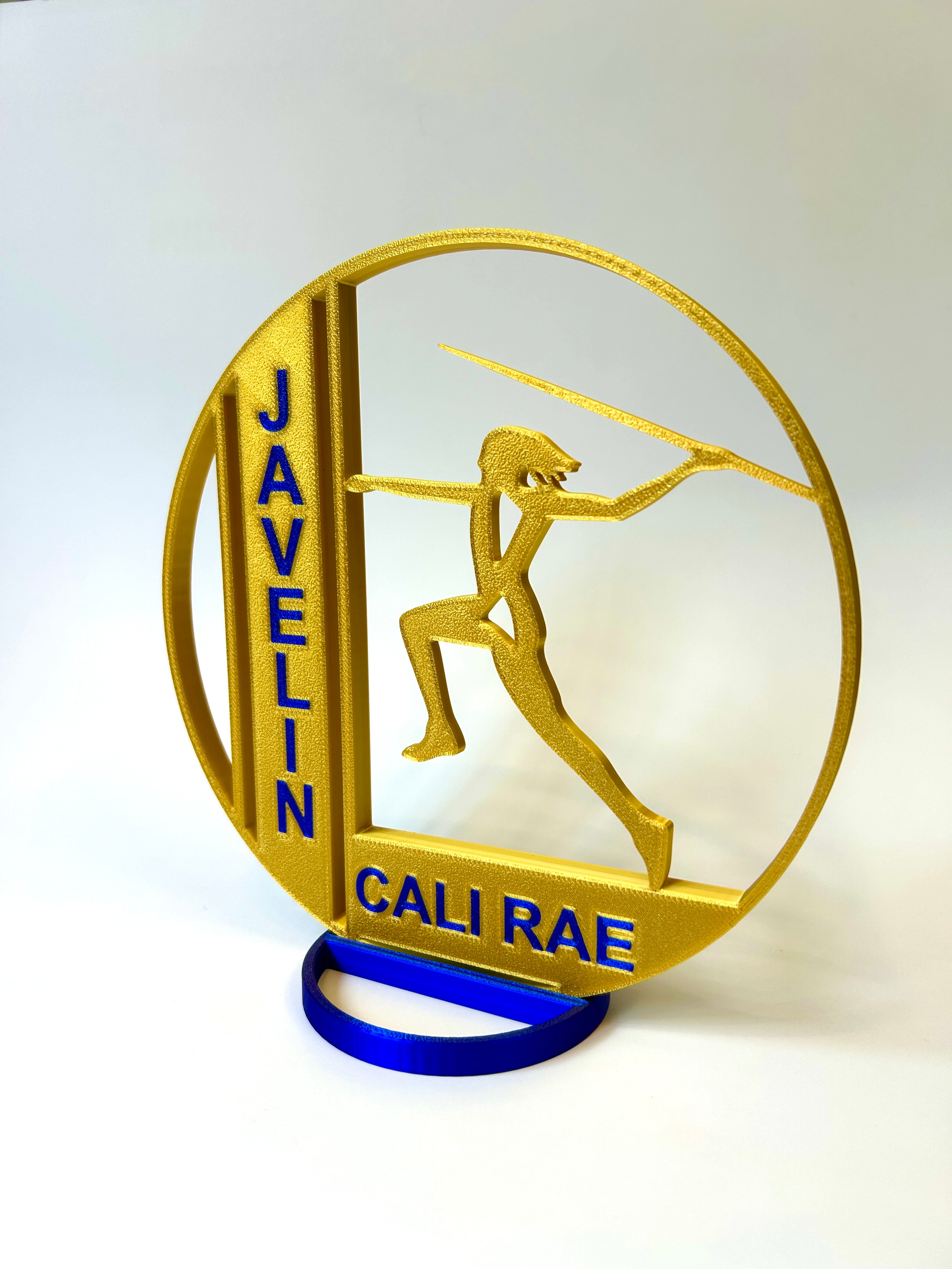 Girl's Javelin - Track & Field - Banquet Table Centerpiece