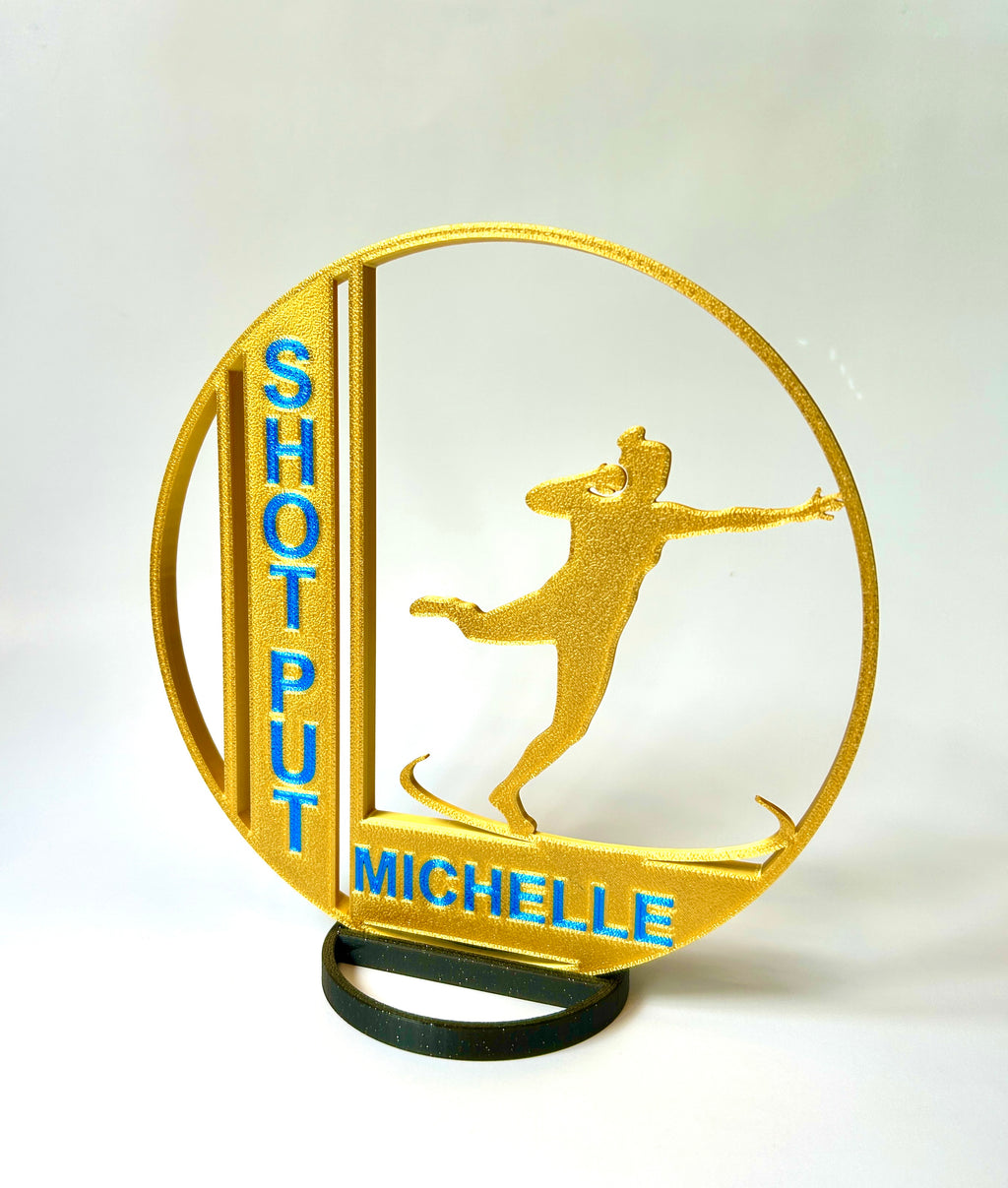 Girl's Shot Put - Track & Field - Banquet Table Centerpiece