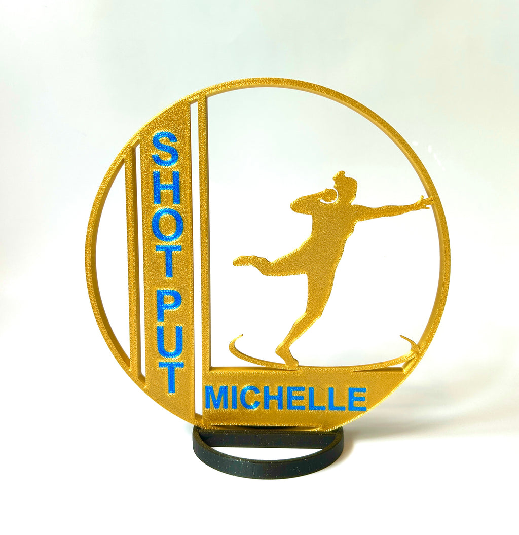 Girl's Shot Put - Track & Field - Banquet Table Centerpiece