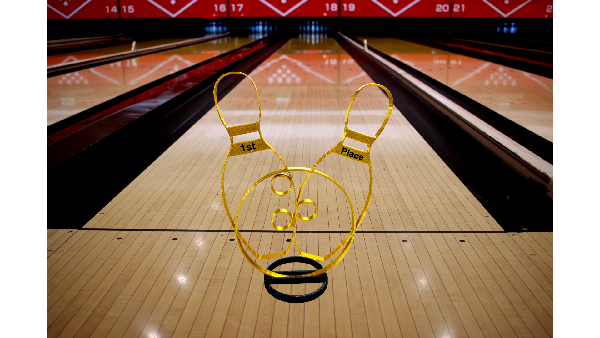 Personalized Bowling Trophy Centerpiece: Custom Team/Coach Gift