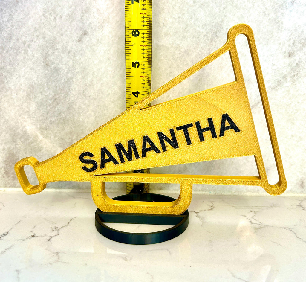 Cheerleader Megaphone Banquet Centerpiece Personalized