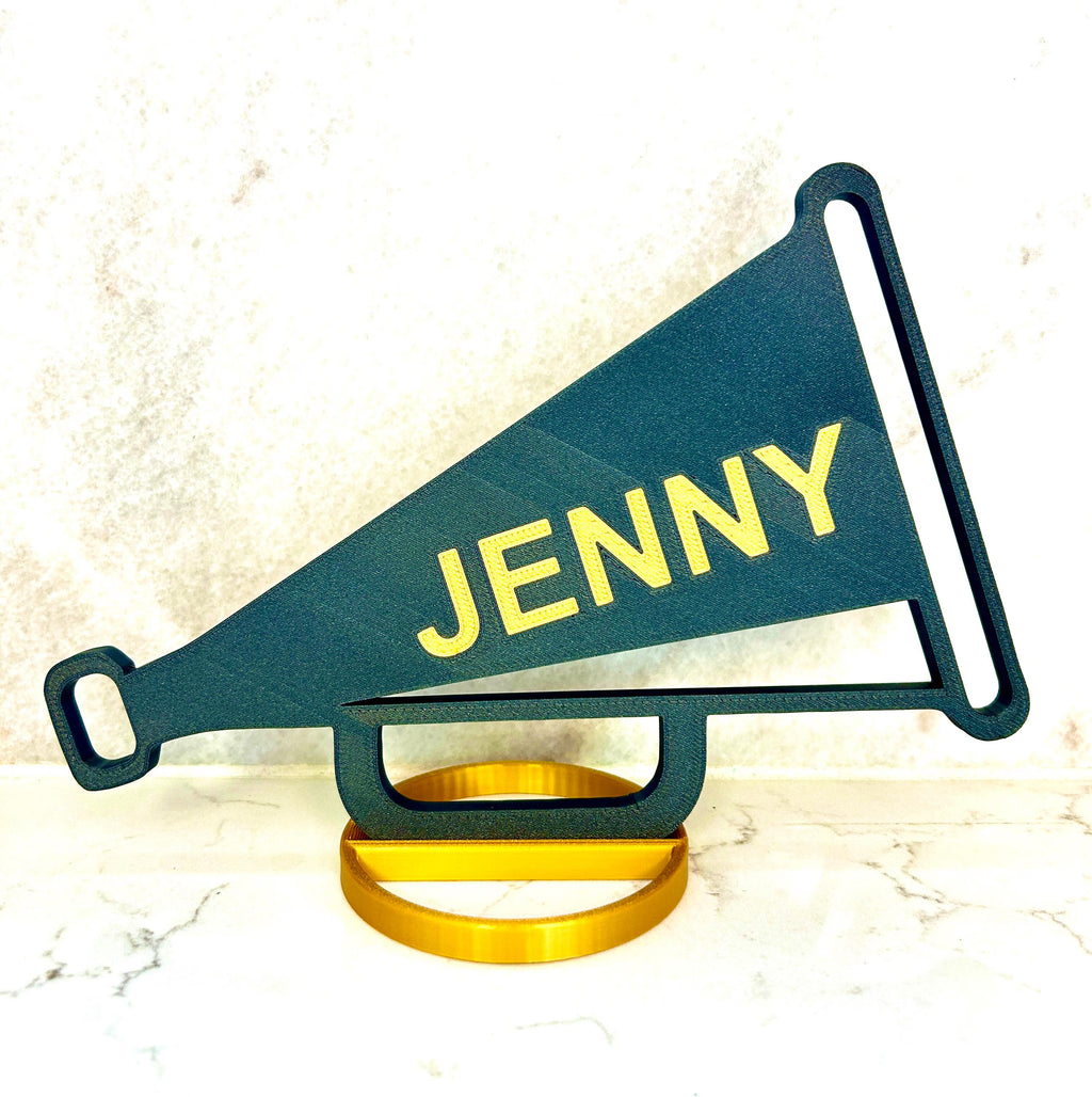 Cheerleader Megaphone Banquet Centerpiece Personalized